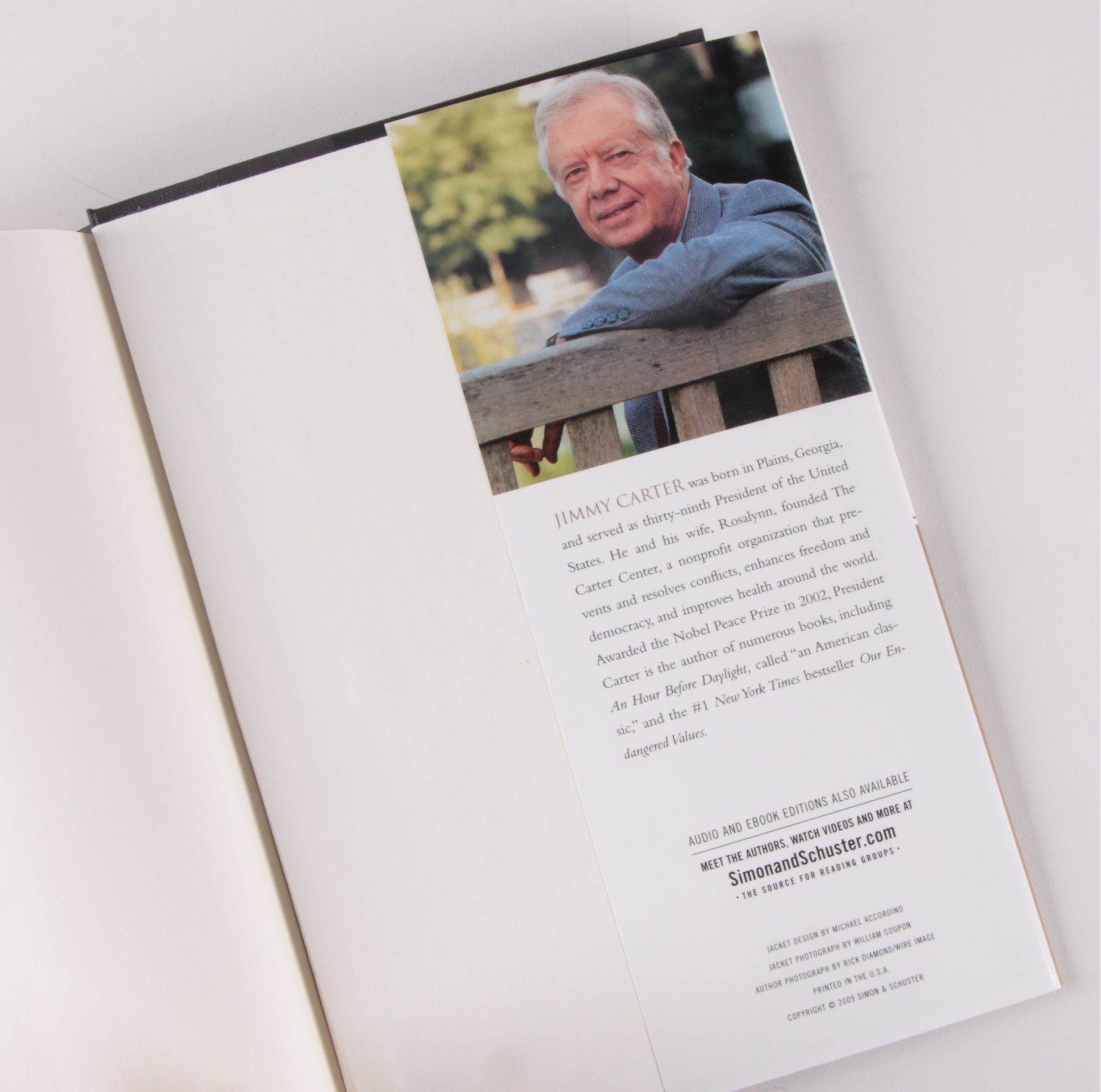 Jimmy Carter Signed "We Can Have Peace in the Holy Land" with COA