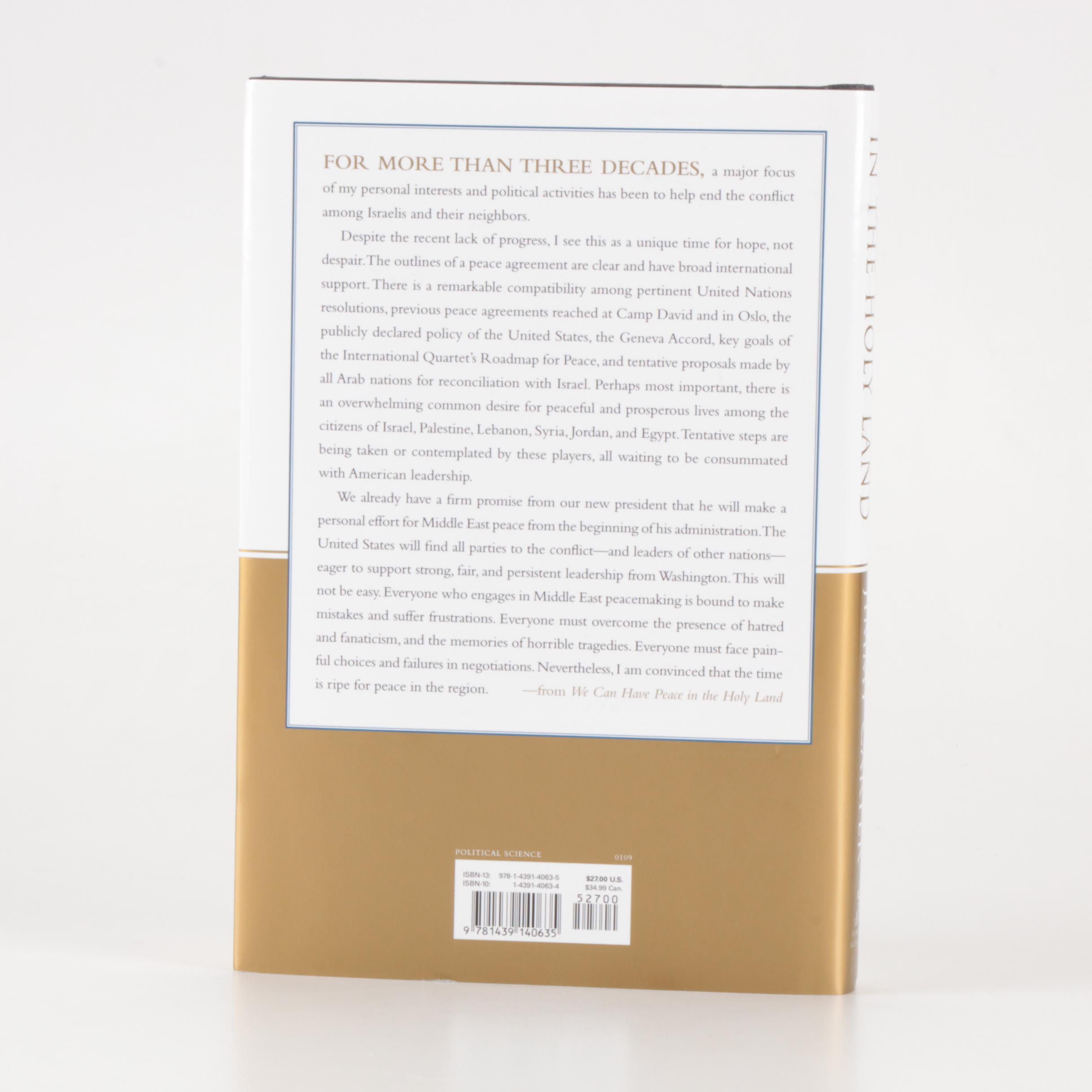 Jimmy Carter Signed "We Can Have Peace in the Holy Land" with COA