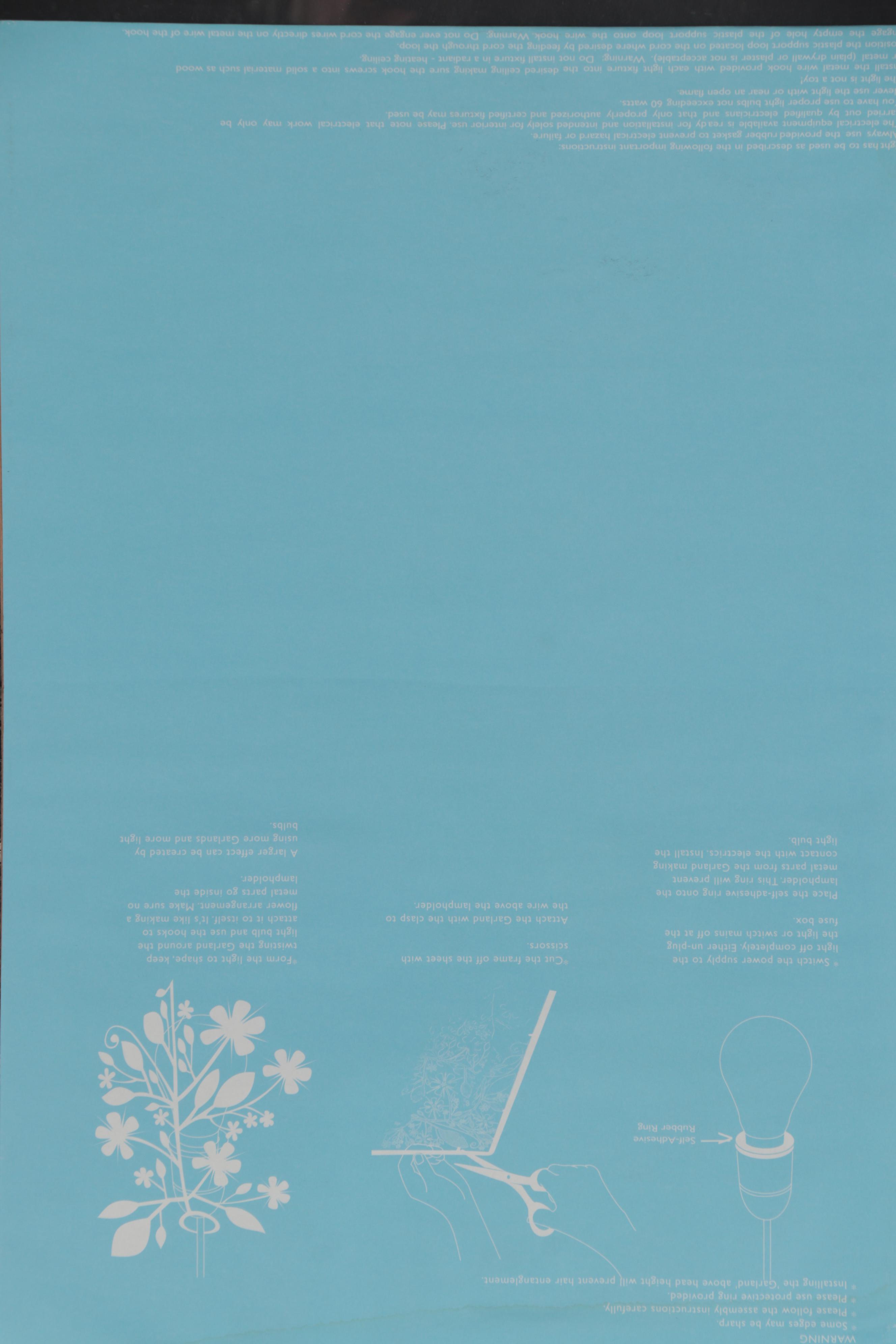 Tord Boontje Etched Stainless Steel Lamp Garland, 21st Century