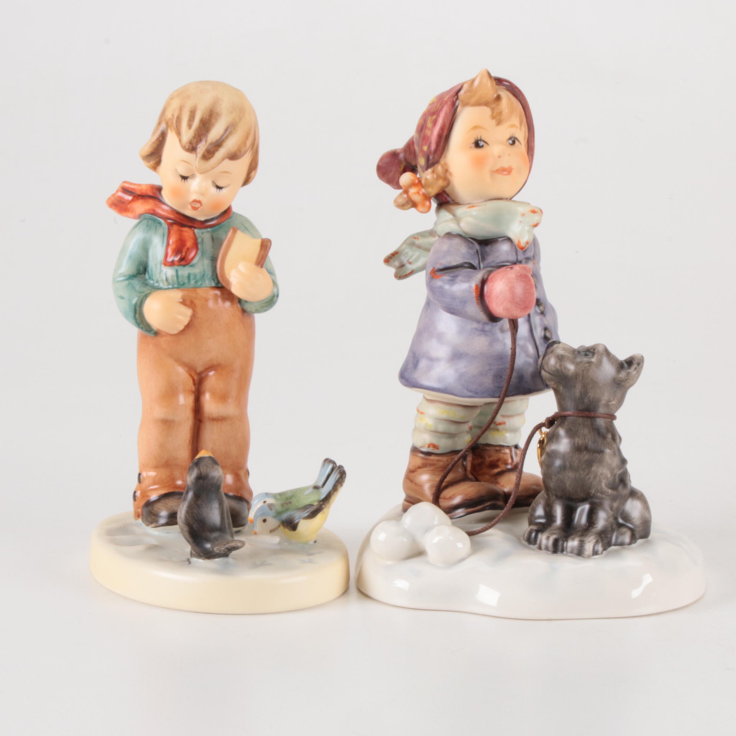 Goebel Hummel "Christmas Time" Hummelscape and Other Porcelain Figurines