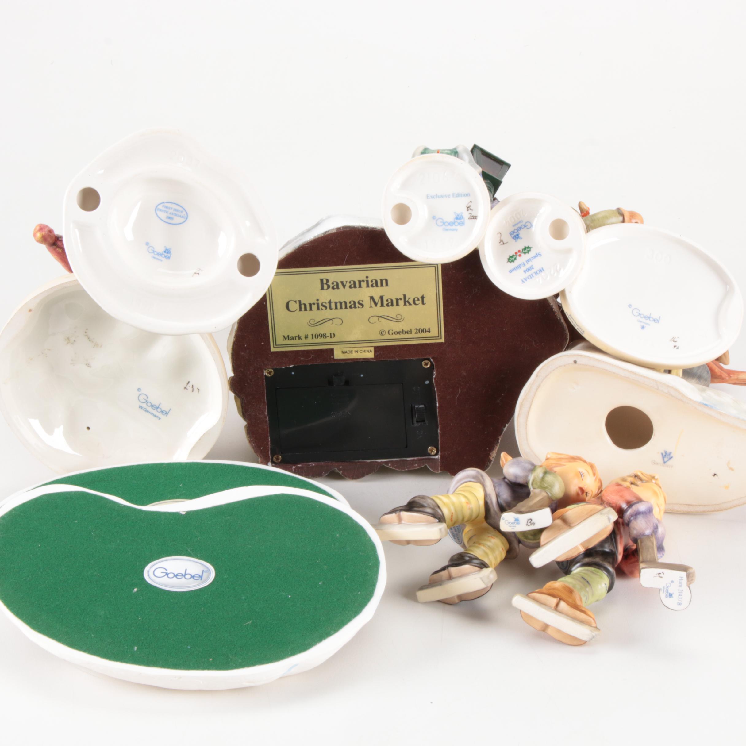 Goebel Hummel "Christmas Time" Hummelscape and Other Porcelain Figurines