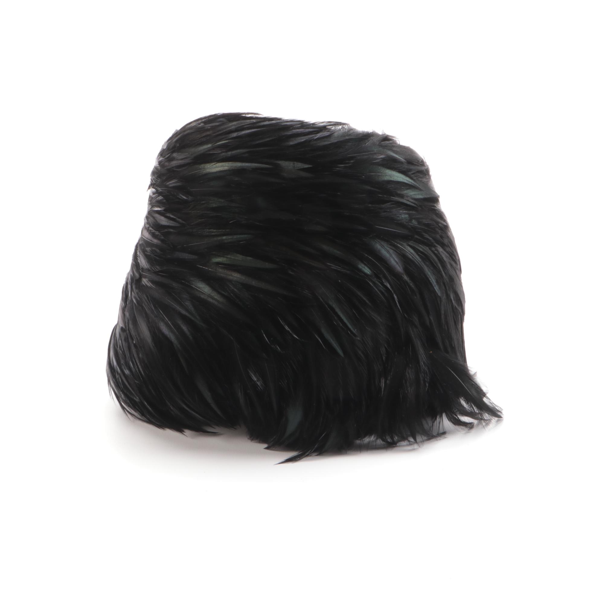 Miller & Rhoads Cayuga Duck and Pheasant Feather Cloche Hats