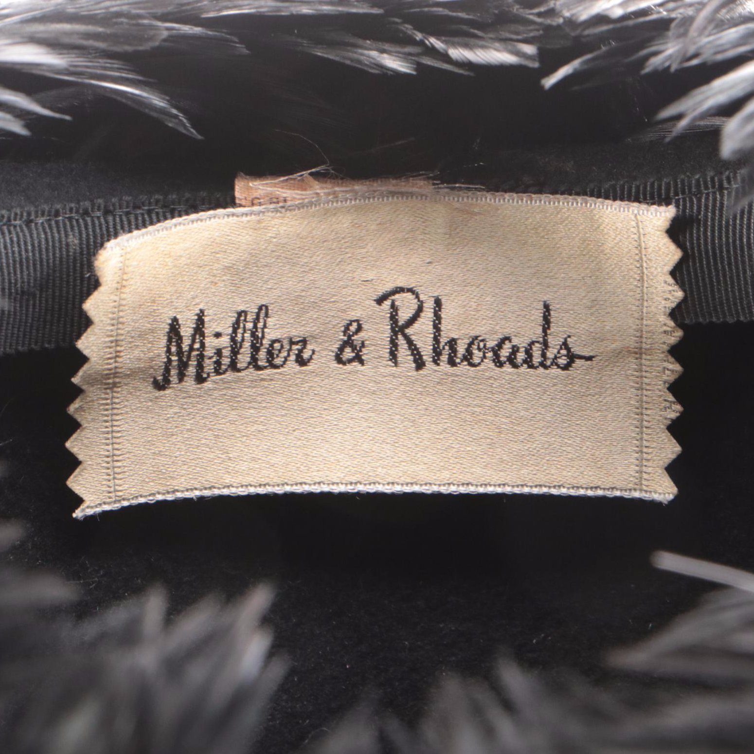 Miller & Rhoads Cayuga Duck and Pheasant Feather Cloche Hats