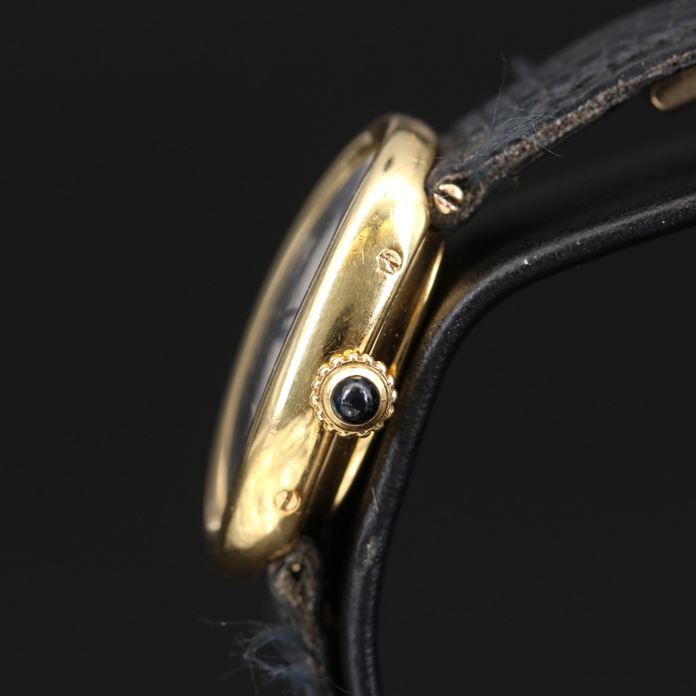 18K Cartier Baignoire Watch with Jaeger-LeCoultre Movement
