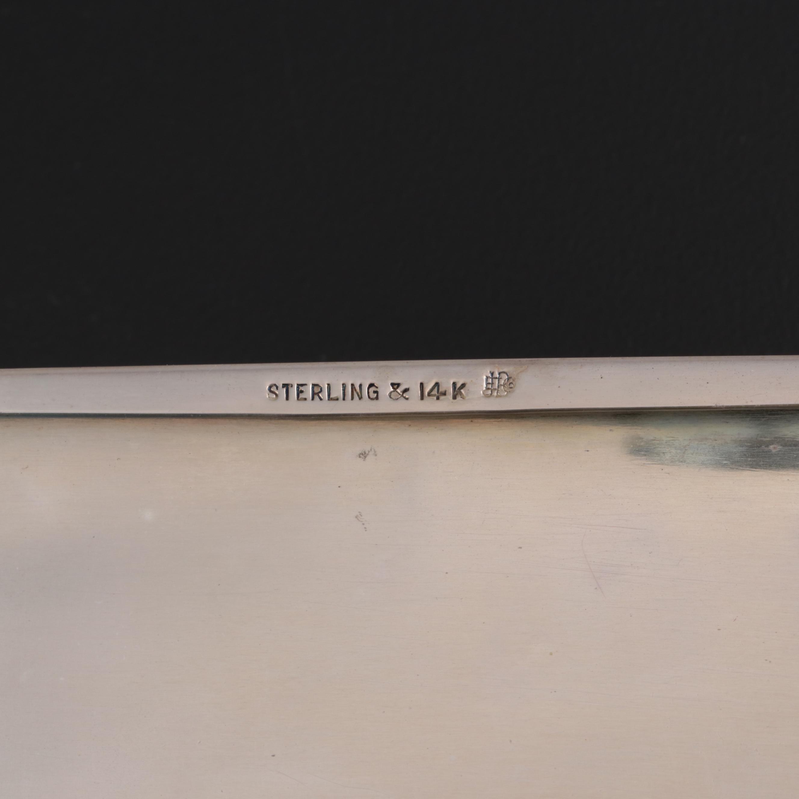 James E. Blake Co. 14K Gold and Sterling with Other Sterling Cigarette Cases