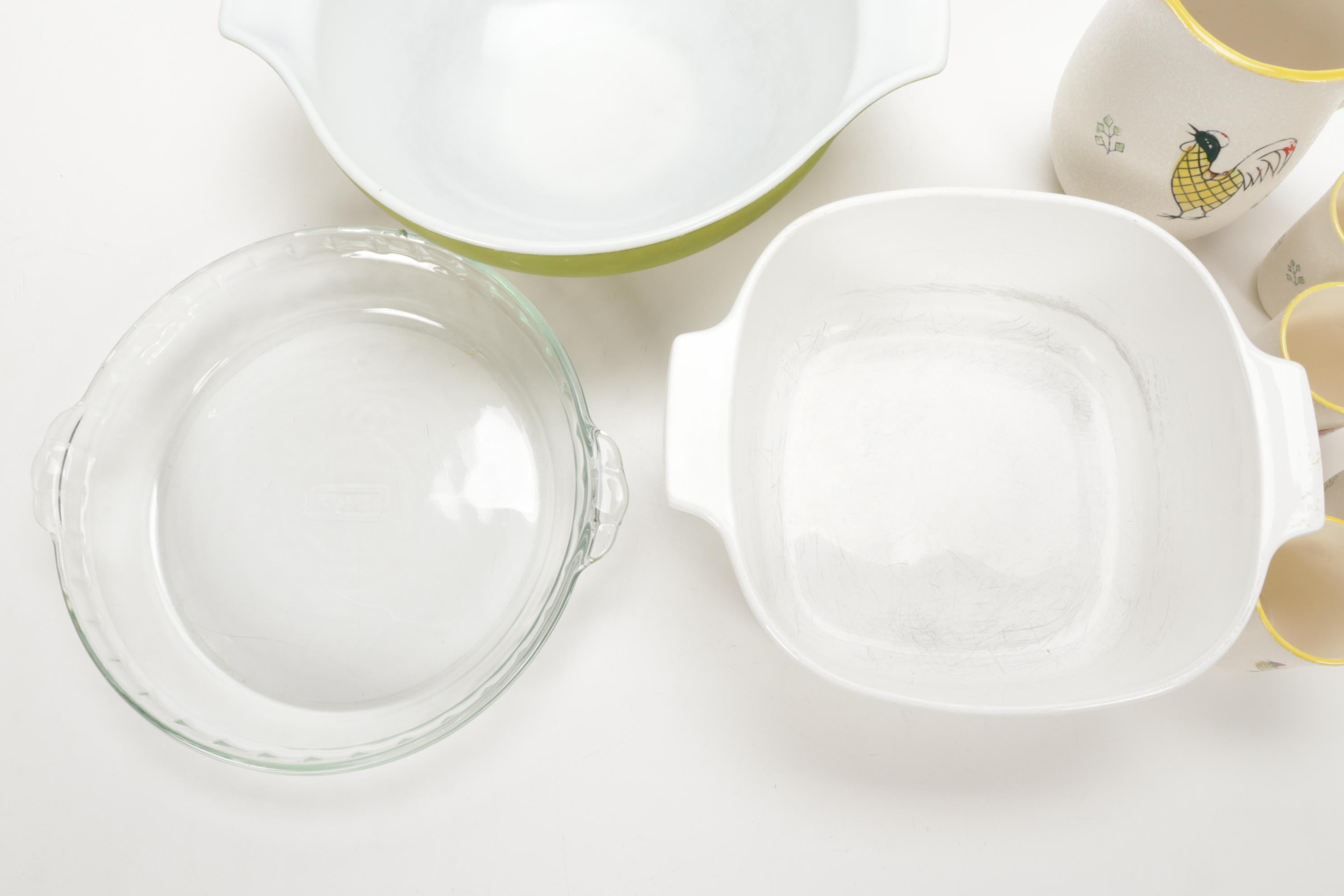 Pyrex Mixing Avocado Handled Bowl, Refrigerator Dishes and Other Kitchenware