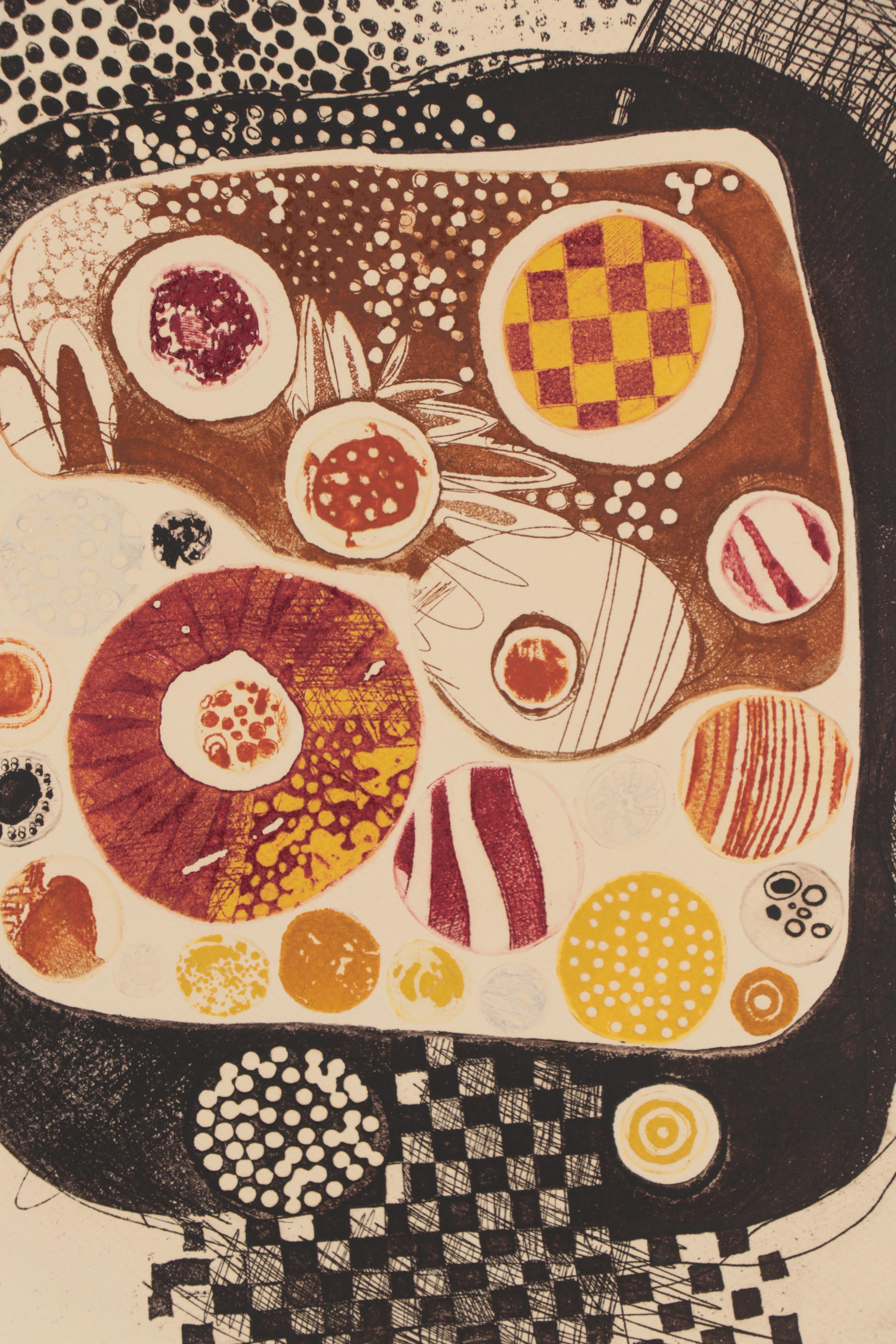 Sheila Bonser Relief Collagraphs, circa 1980