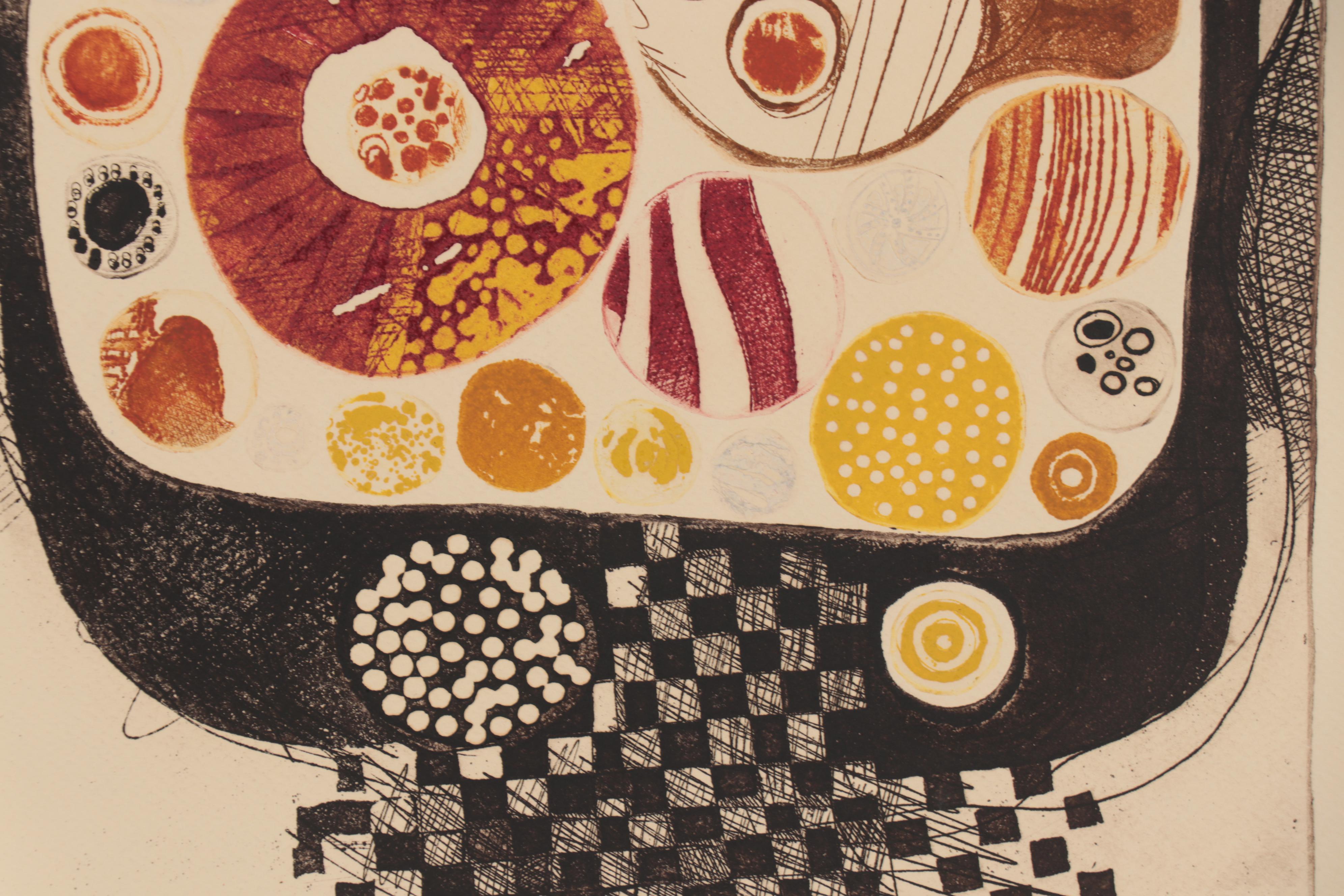 Sheila Bonser Relief Collagraphs, circa 1980