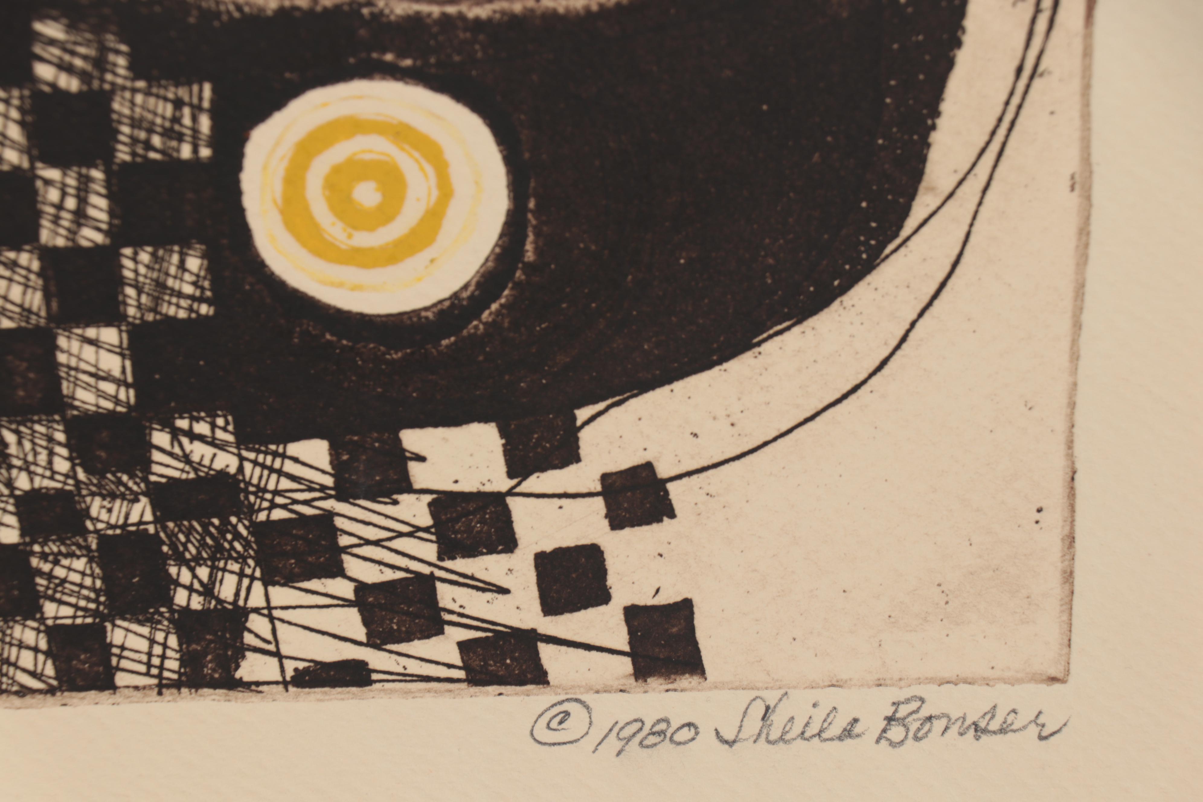 Sheila Bonser Relief Collagraphs, circa 1980