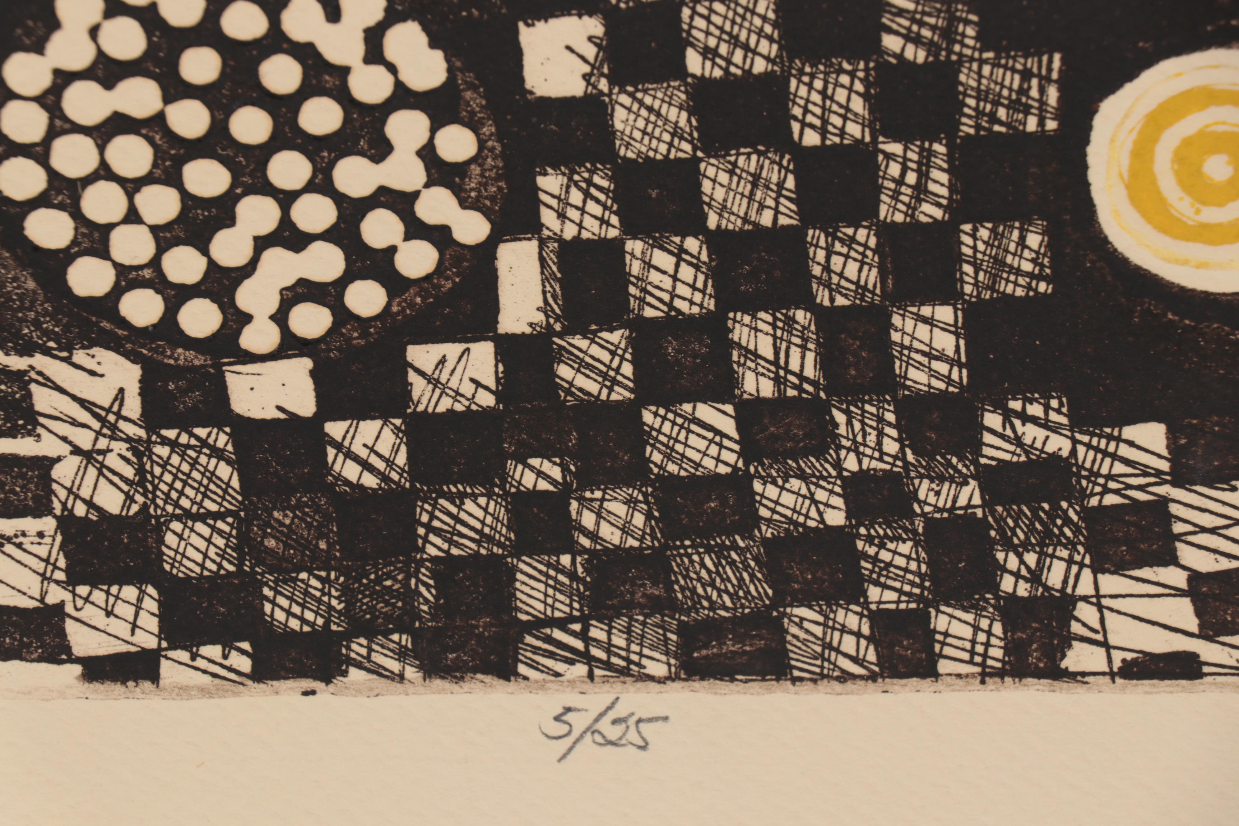 Sheila Bonser Relief Collagraphs, circa 1980