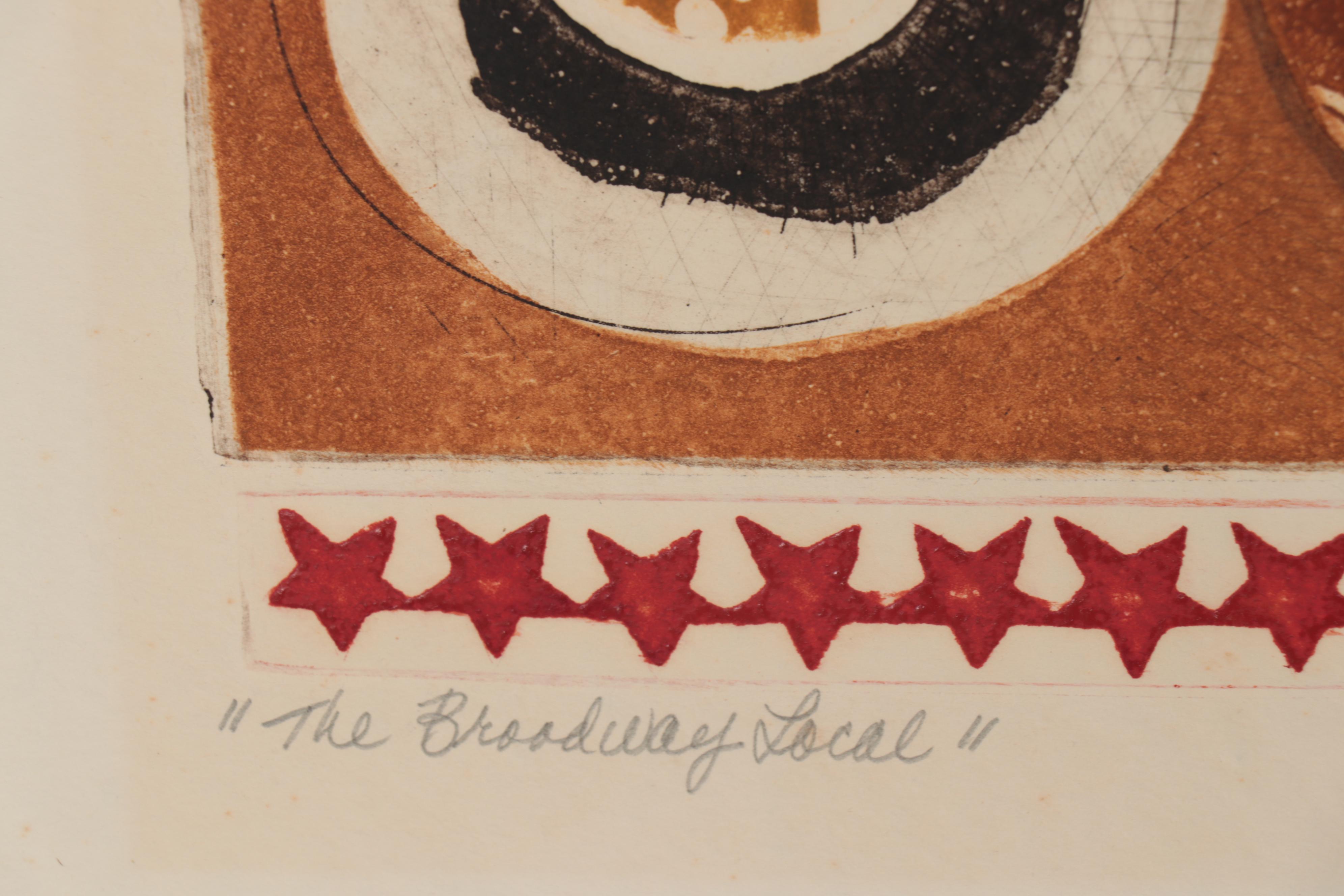 Sheila Bonser Relief Collagraphs, circa 1980