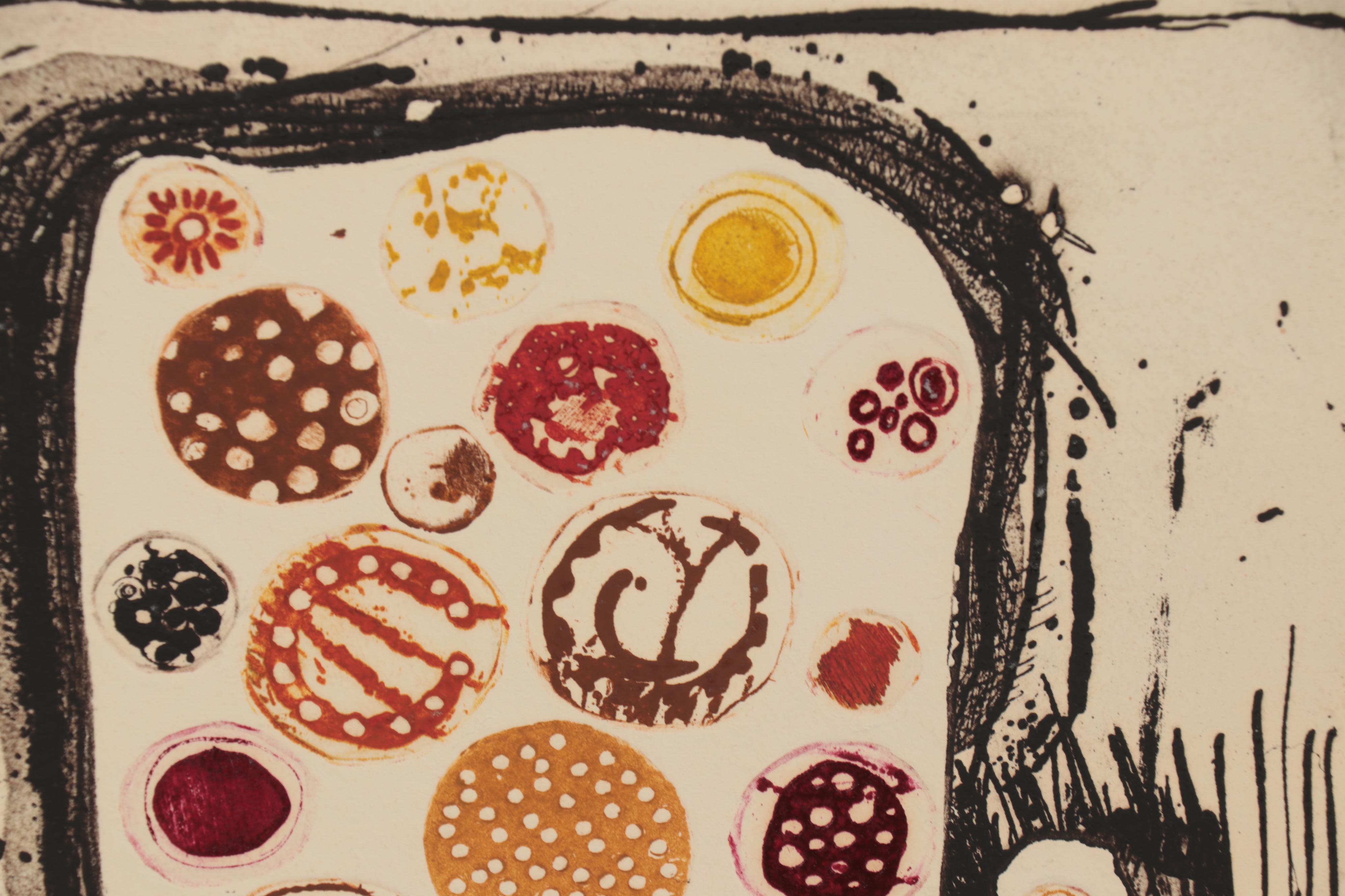 Sheila Bonser Relief Collagraphs, circa 1980