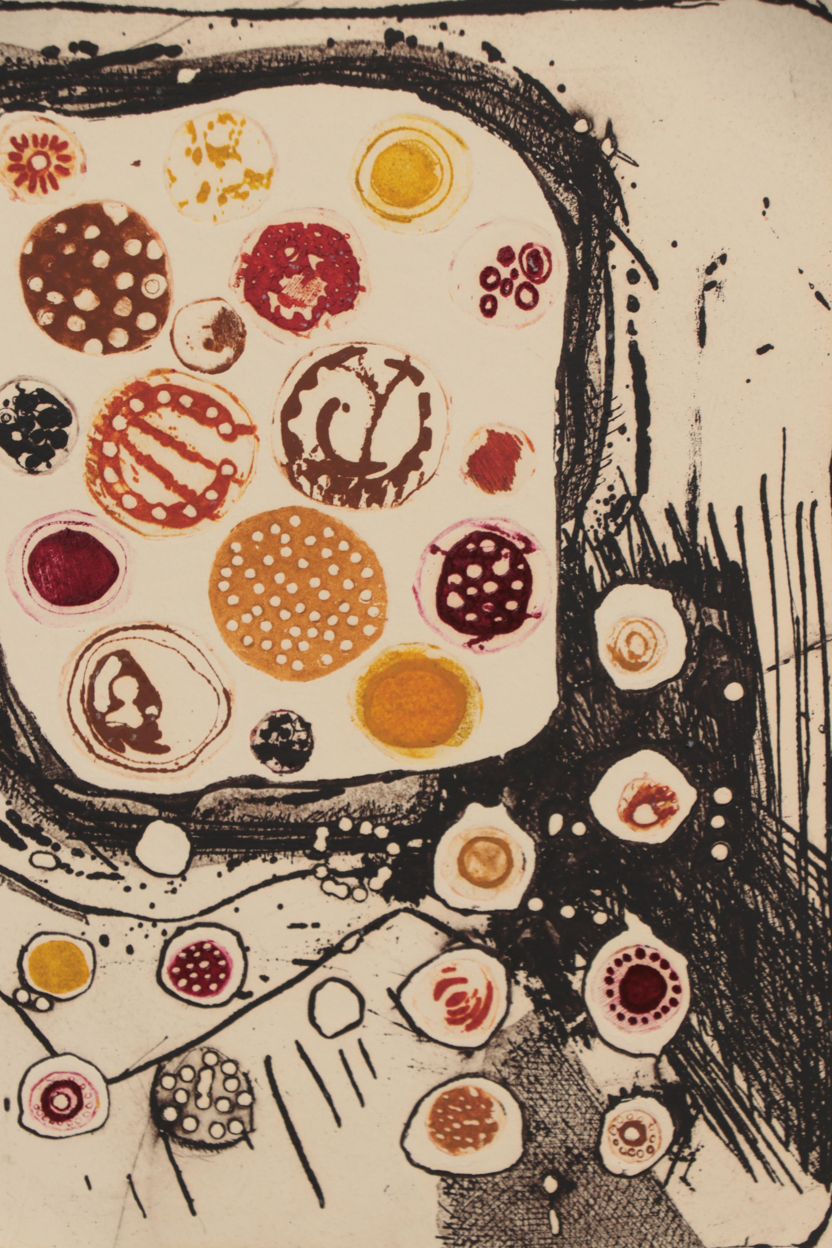 Sheila Bonser Relief Collagraphs, circa 1980