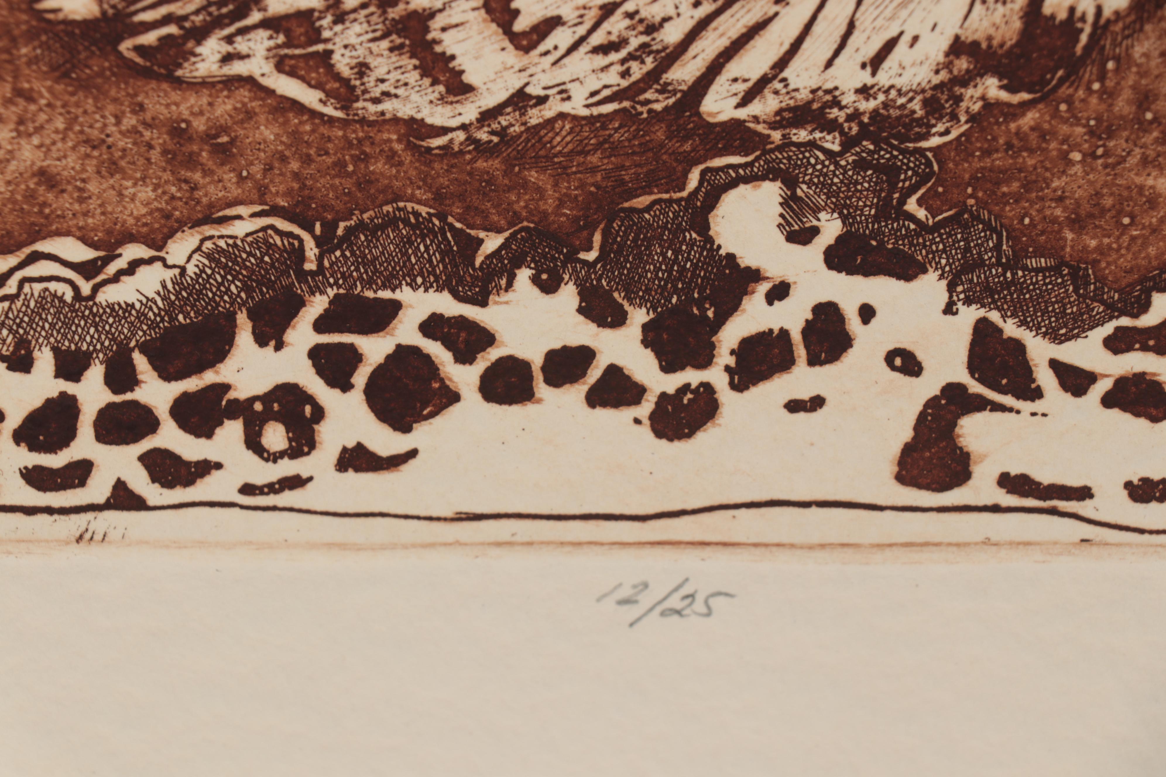 Sheila Bonser Relief Collagraphs, circa 1980