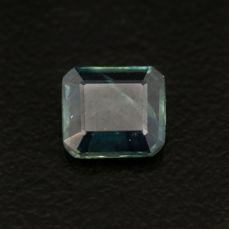 Loose 1.23 CT Cut Cornered Square Faceted Sapphire