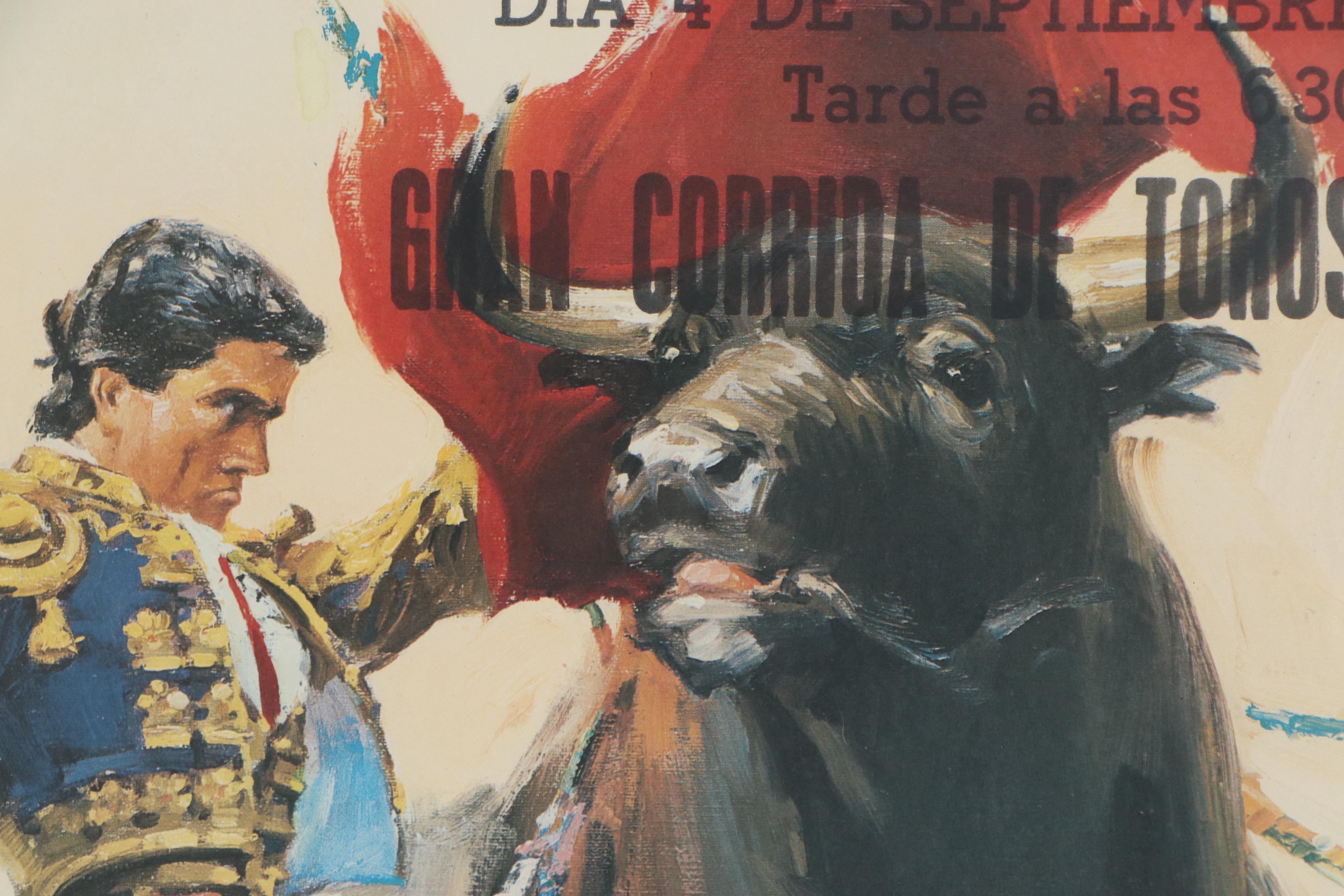 "Plaza de Toros de Malaga" Spanish Bullfighting Poster after Vicenç Balllestar