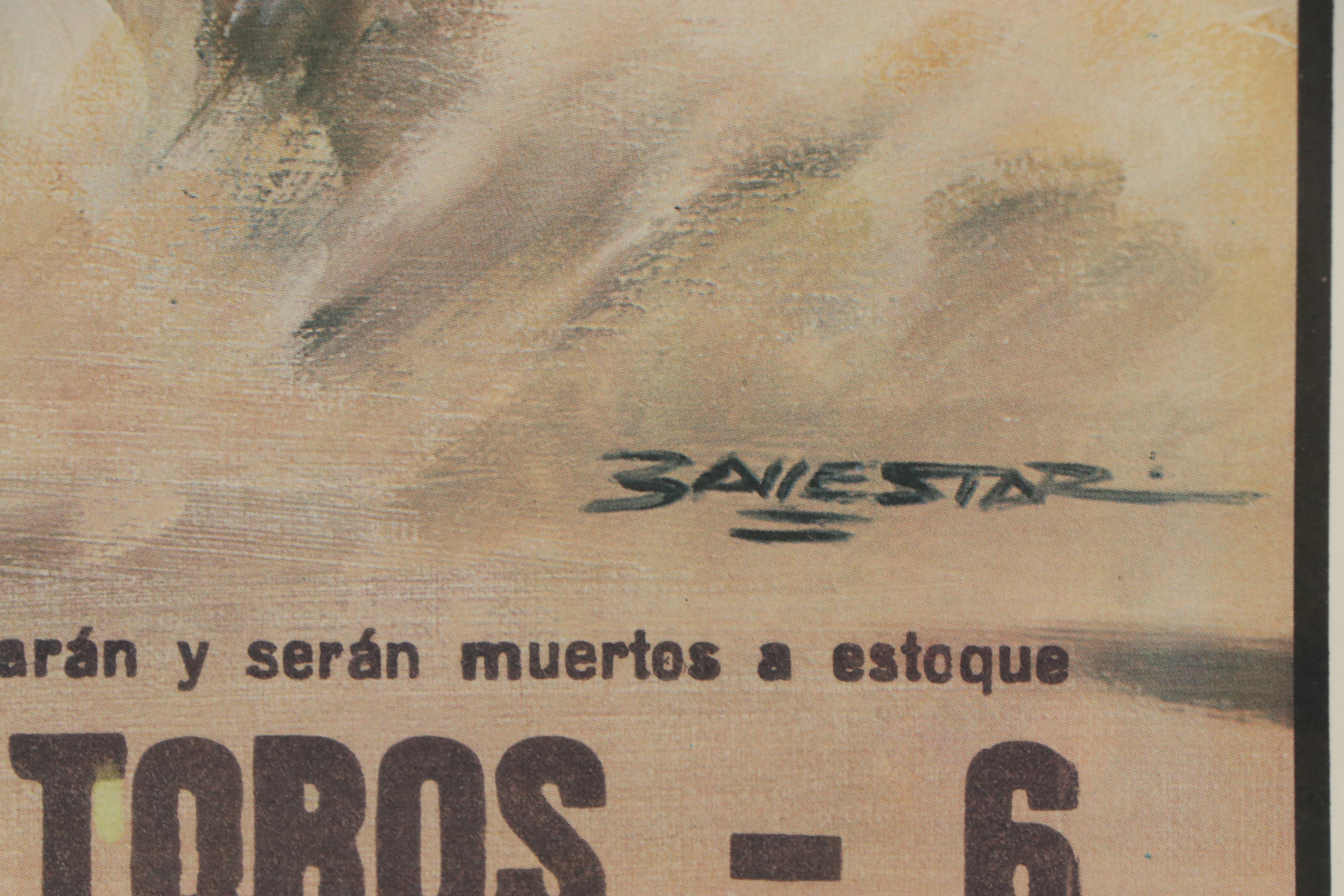 "Plaza de Toros de Malaga" Spanish Bullfighting Poster after Vicenç Balllestar