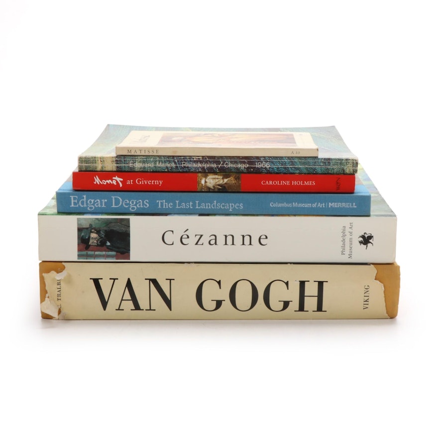 Art and Artist Book Collection Featuring Van Gogh, Matisse, and Monet