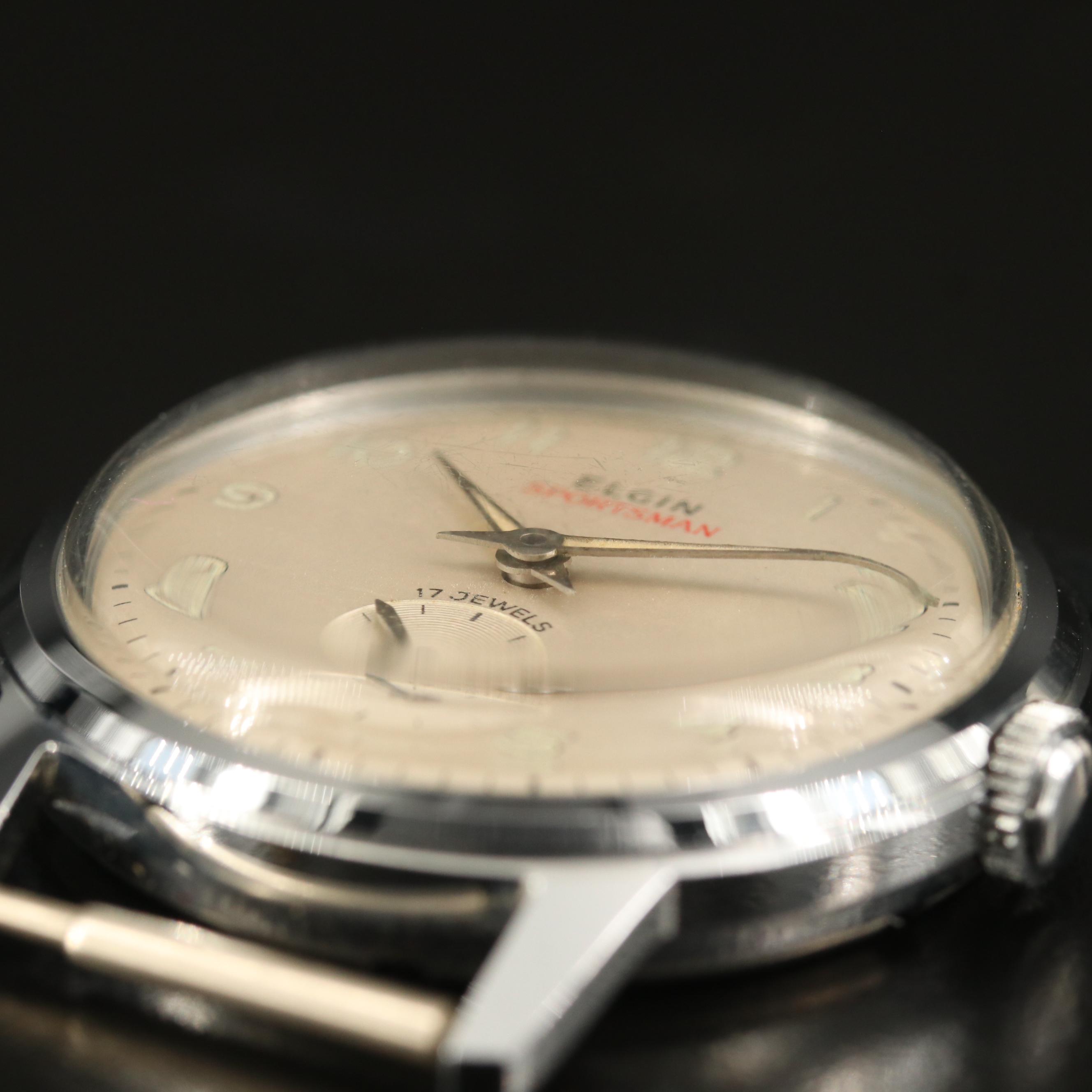 Vintage Elgin Sportsman Stem Wind Watch