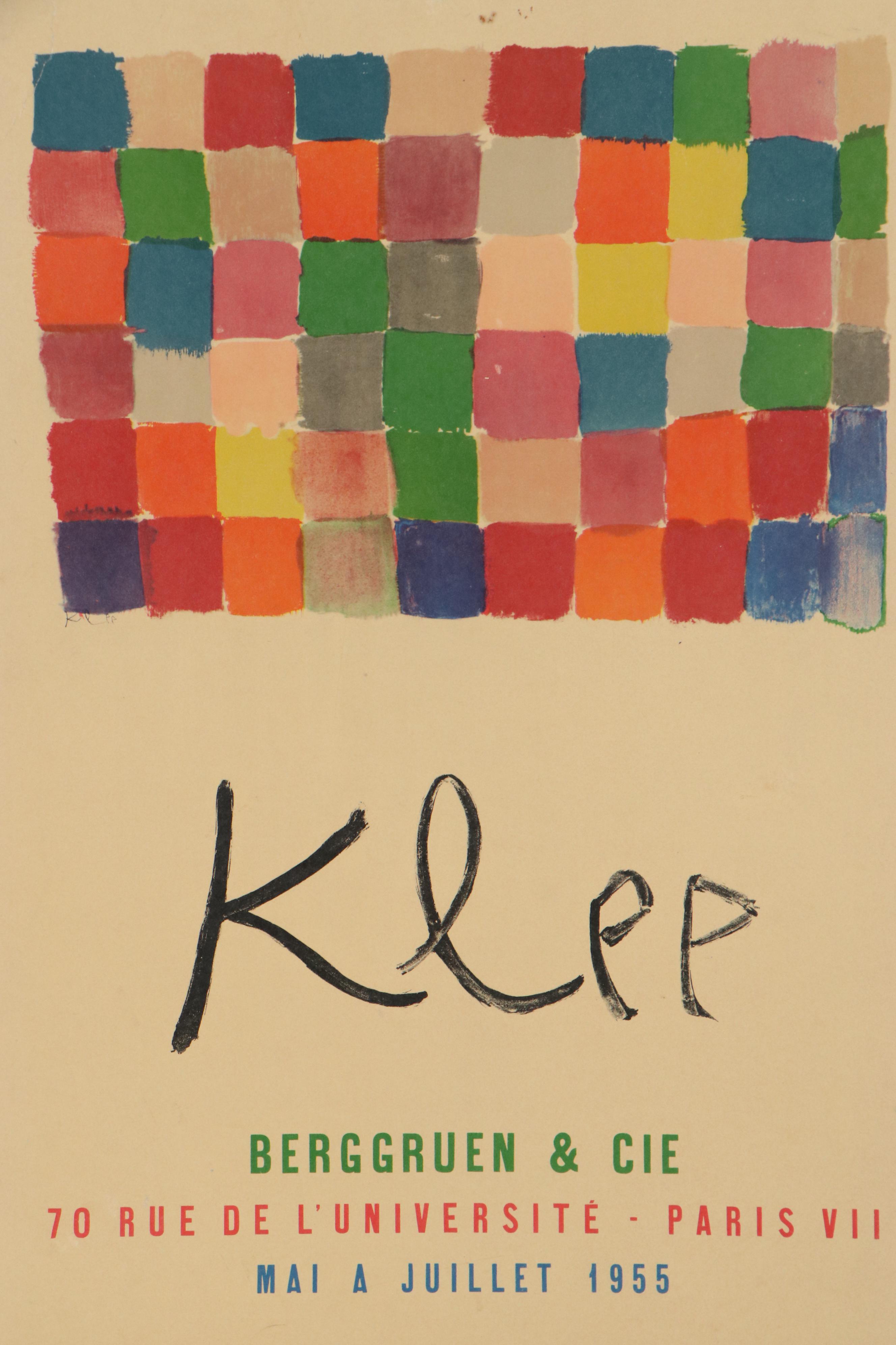 Photolithograph after Paul Klee Exhibition Poster