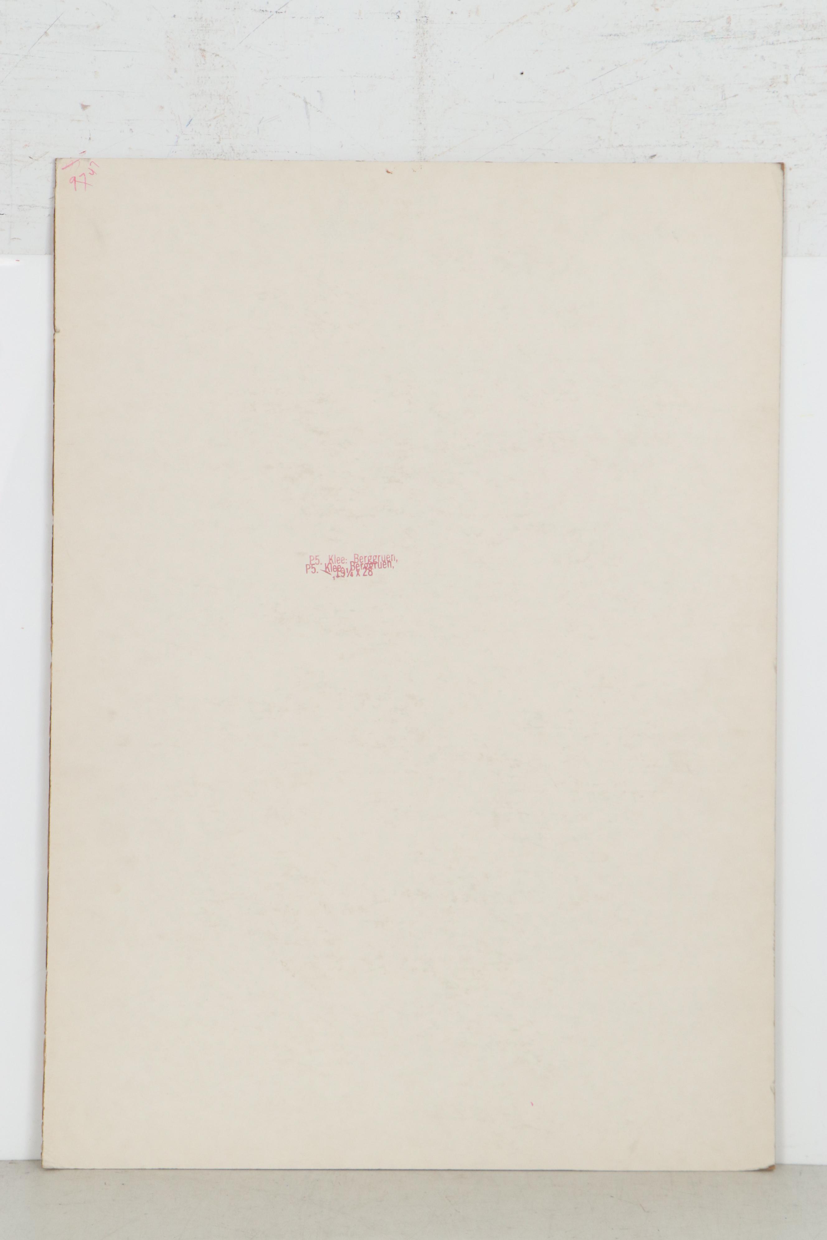 Photolithograph after Paul Klee Exhibition Poster