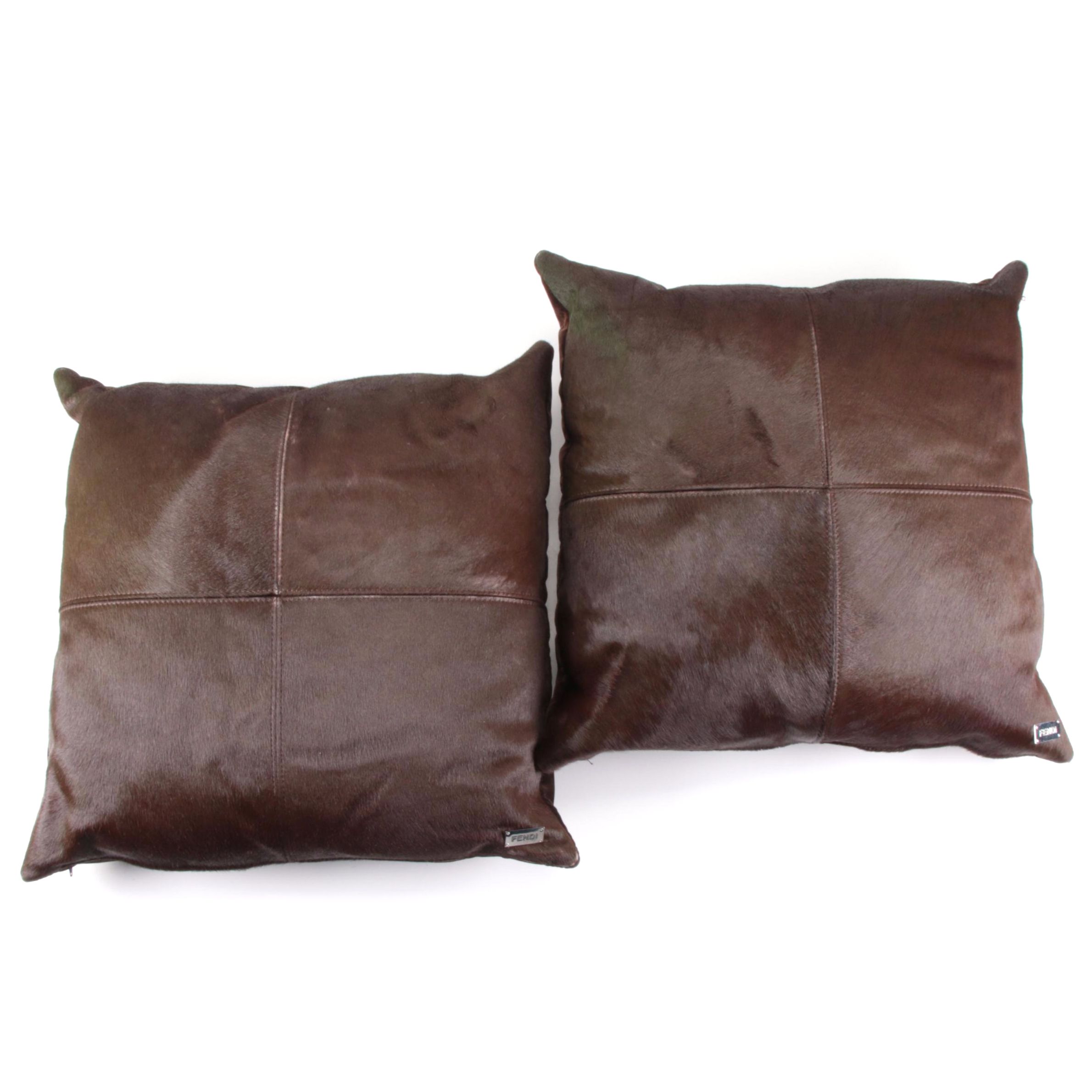 Fendi Casa Cowhide Down Throw Pillows