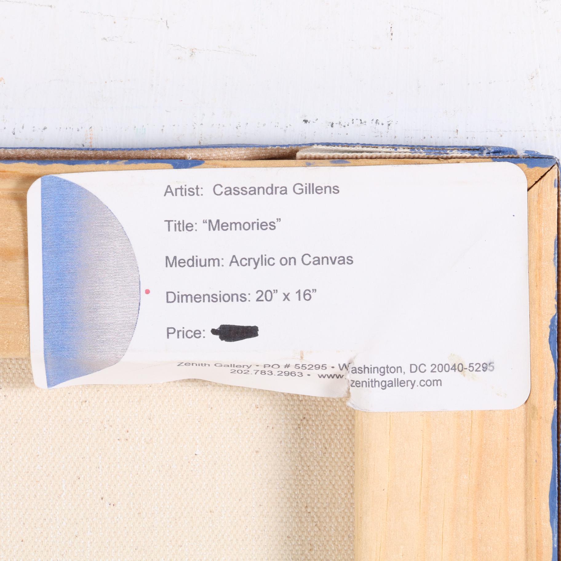 Cassandra Gillens Acrylic Painting "Memories," 2008