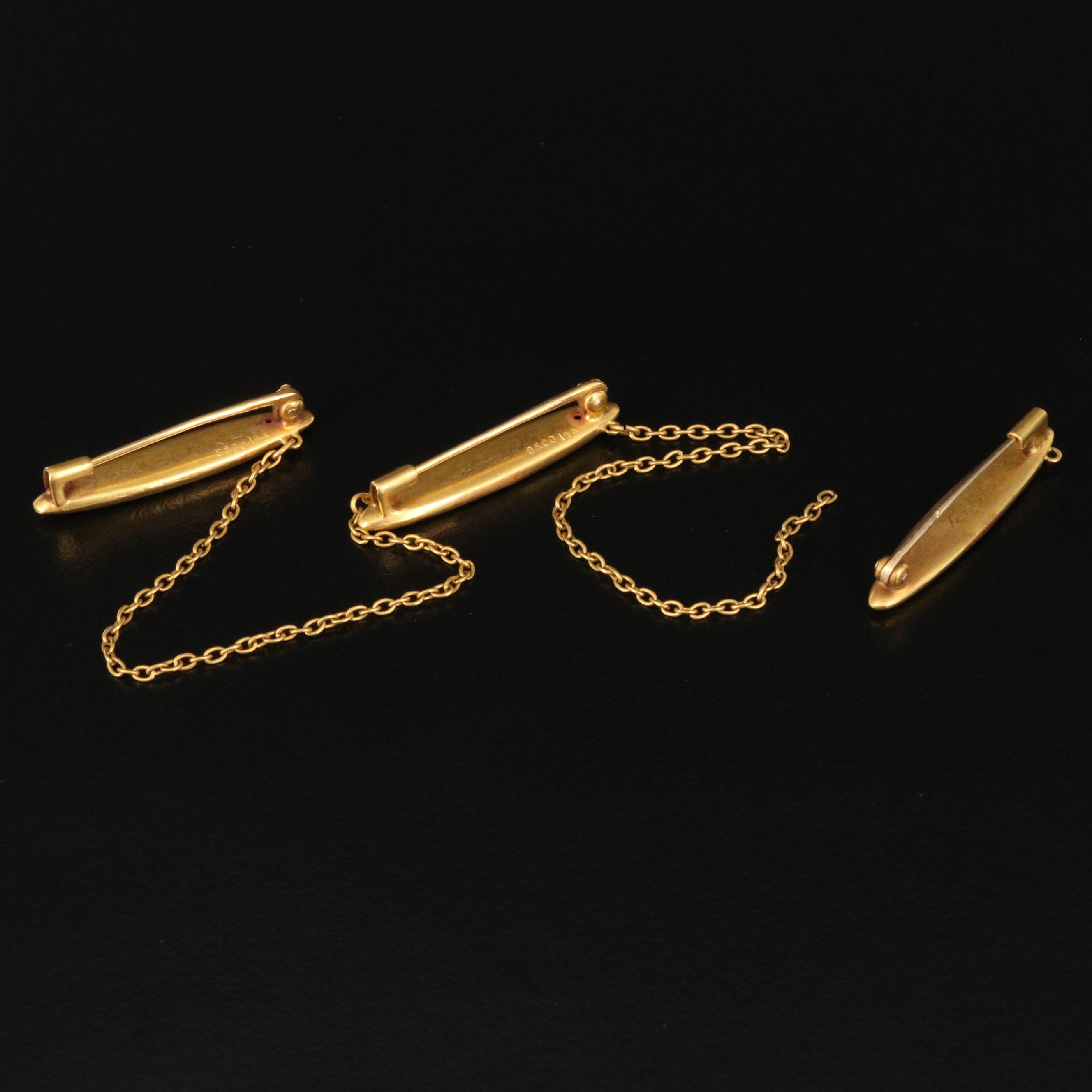 Antique Stern & Co. 14K Lingerie Pin Set