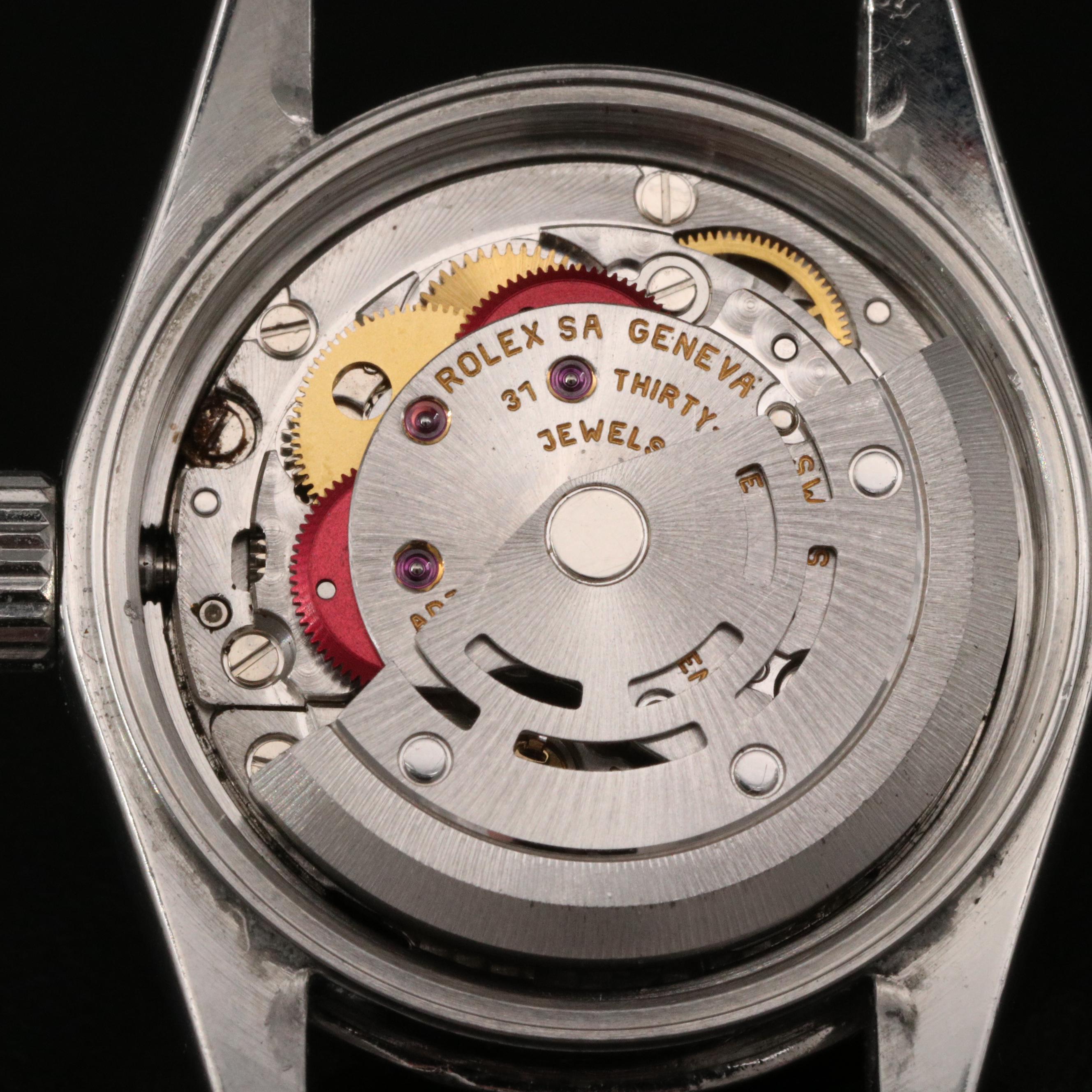 2002 Rolex Oyster Perpetual Watch with Diamond Dial and Bezel