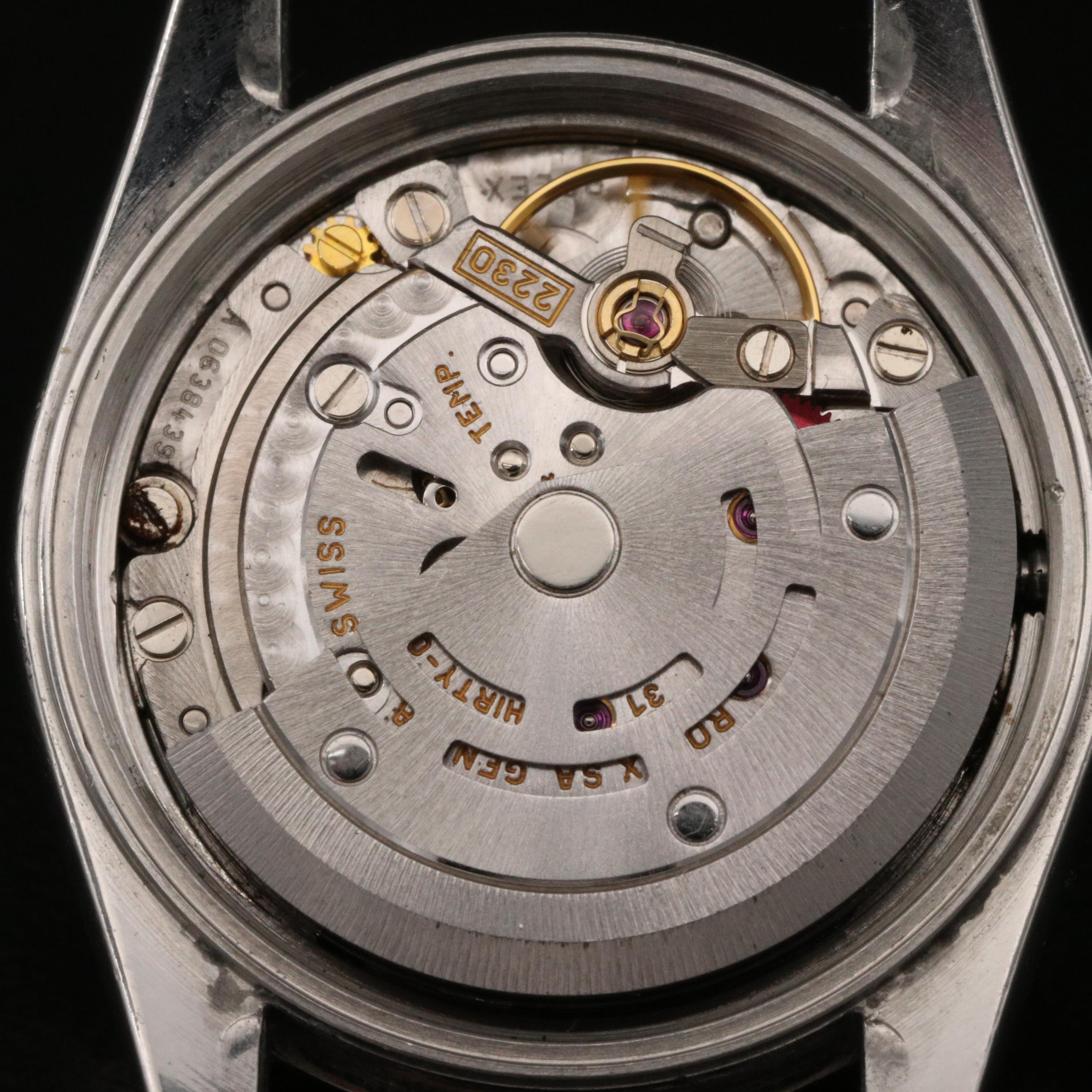 2002 Rolex Oyster Perpetual Watch with Diamond Dial and Bezel