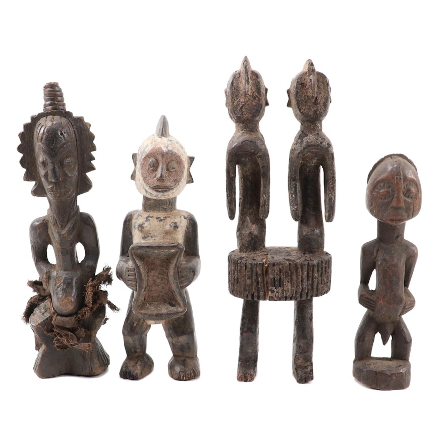 Chamba Double-Figure and other Central African Style Figures