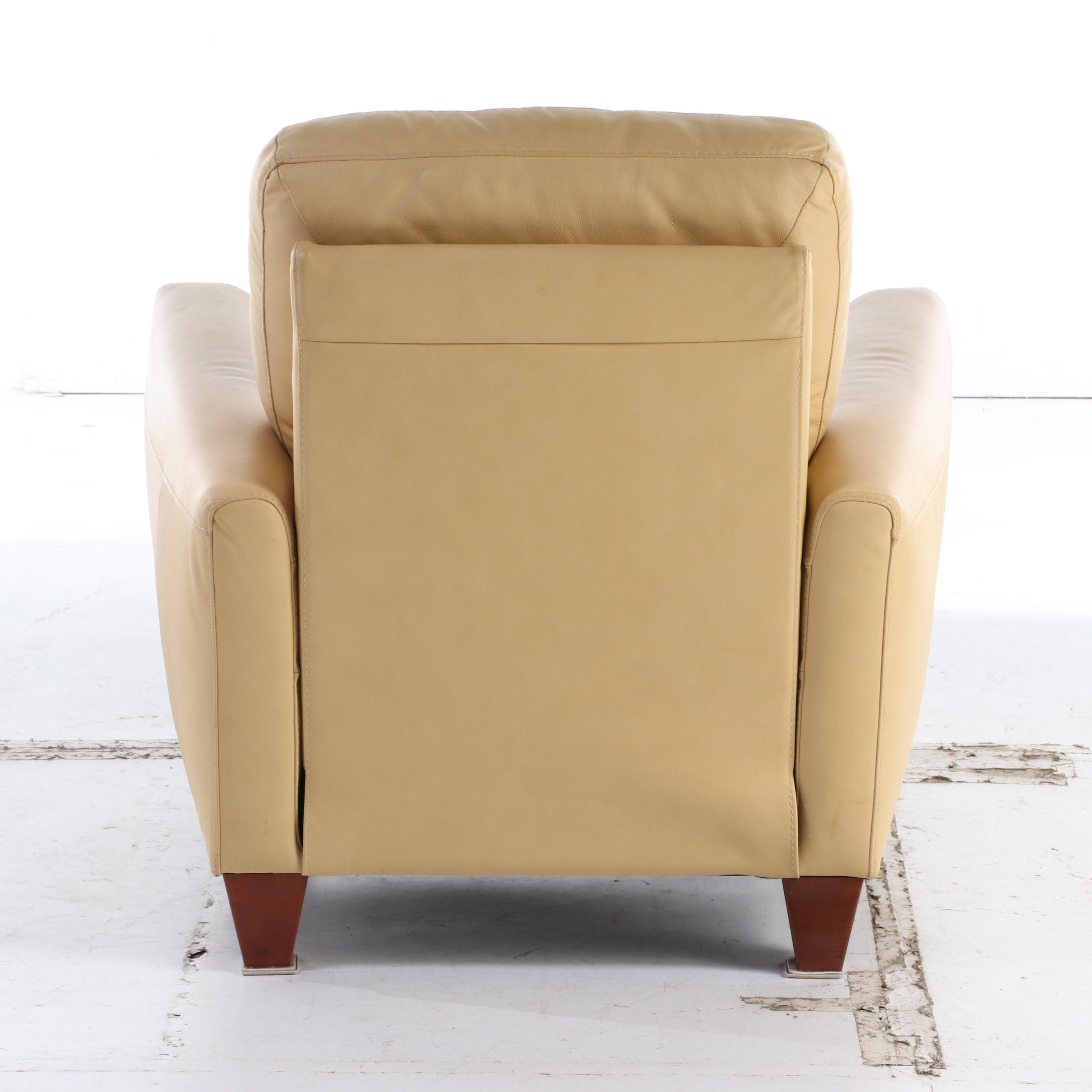 Natuzzi Leather Recliner Lounge Chair