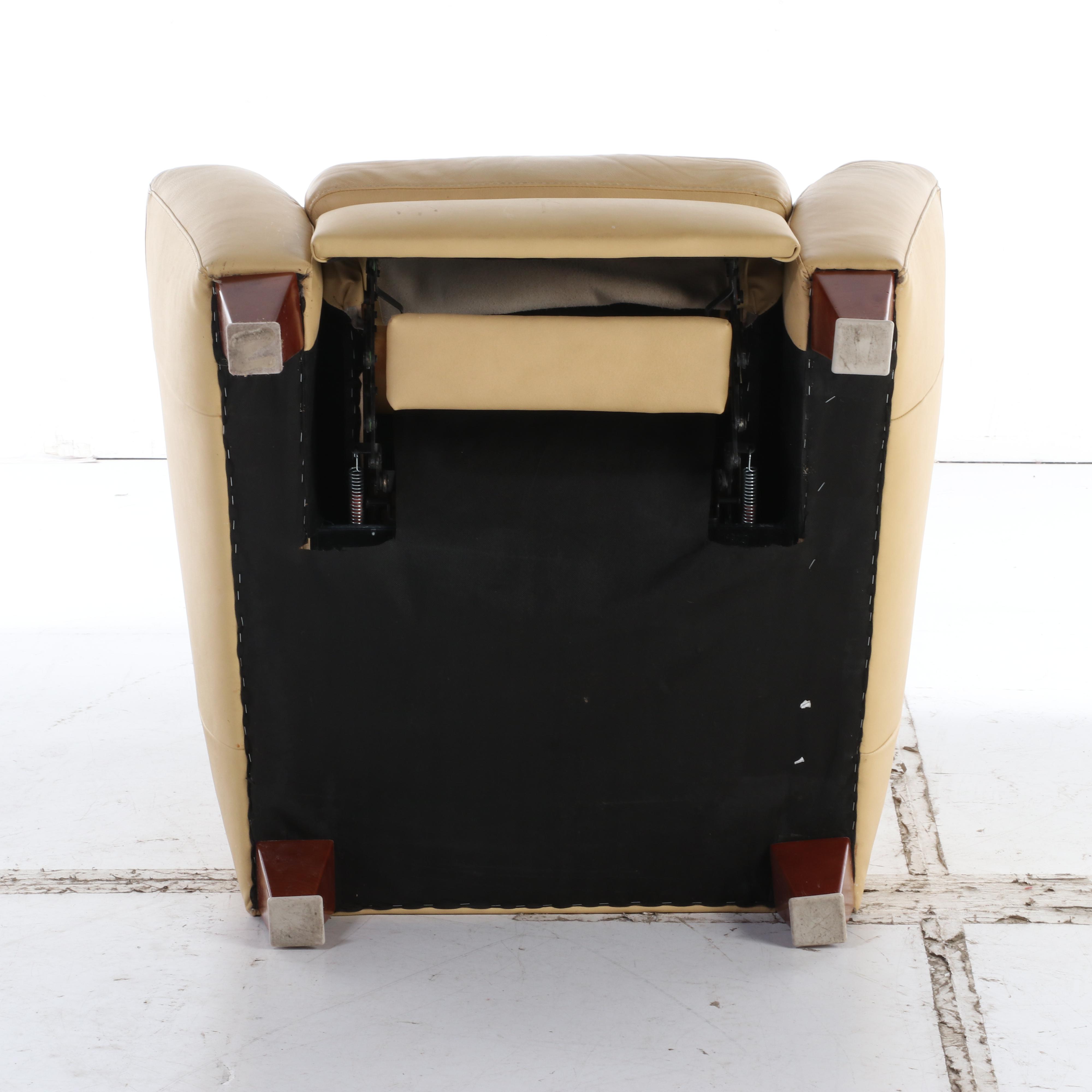 Natuzzi Leather Recliner Lounge Chair