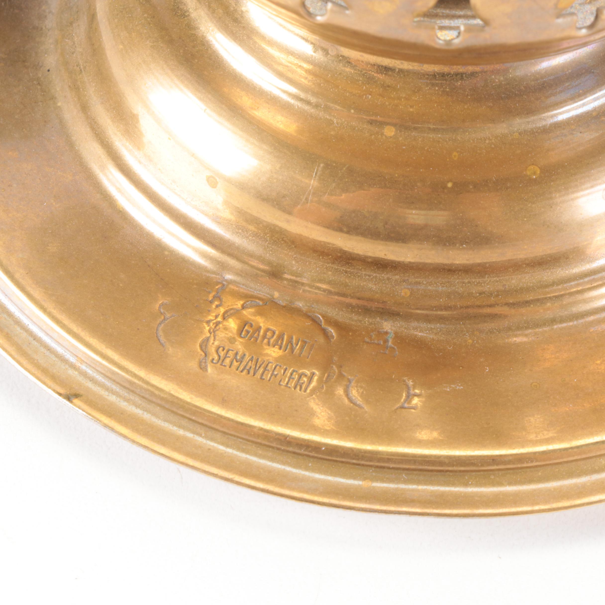 Garanti Semaverleri Turkish Brass Samovar with Drip Tray, Bowl, and Teapot