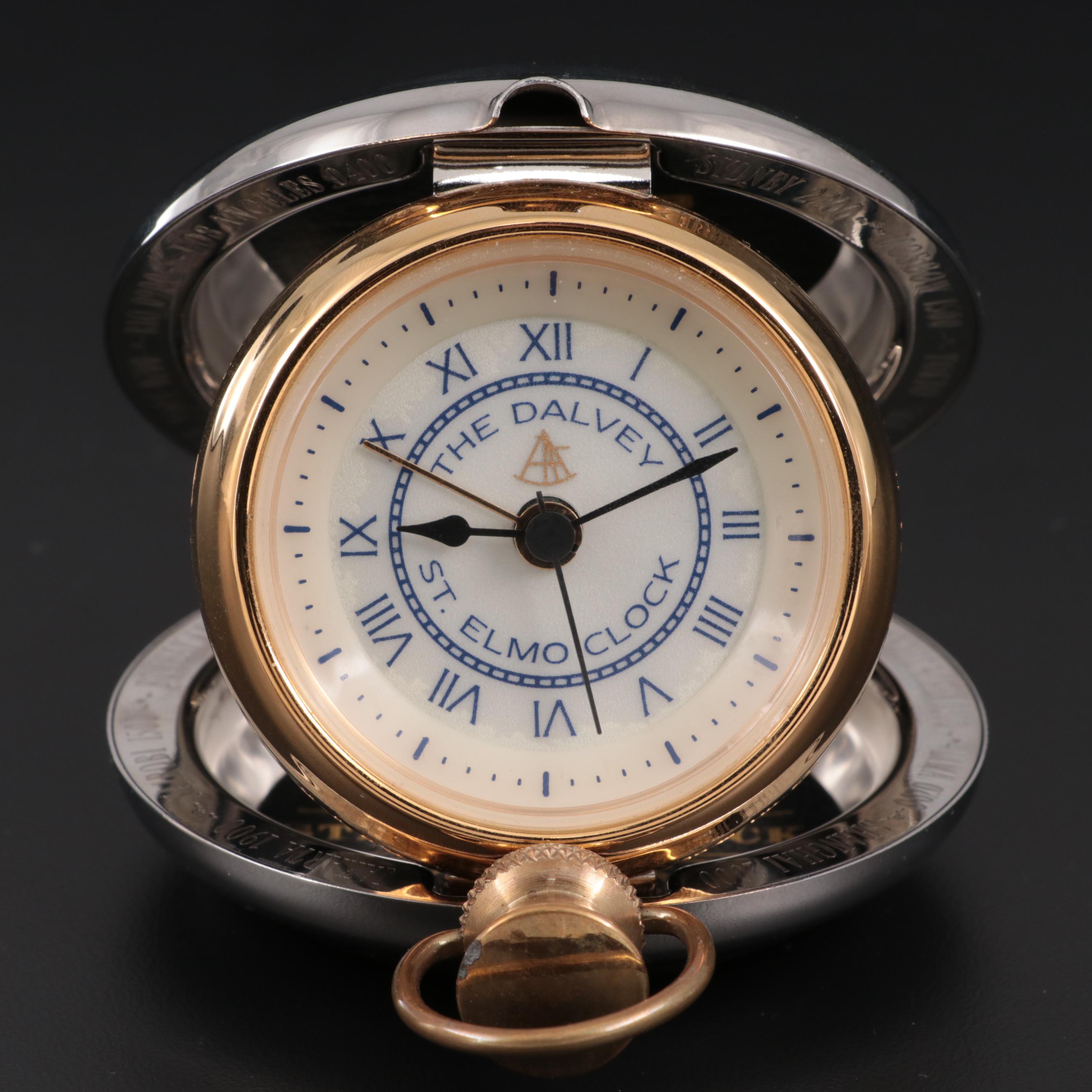 Grants of Dalvey "St. Elmo" Travel Alarm Clock, Late 20th Century