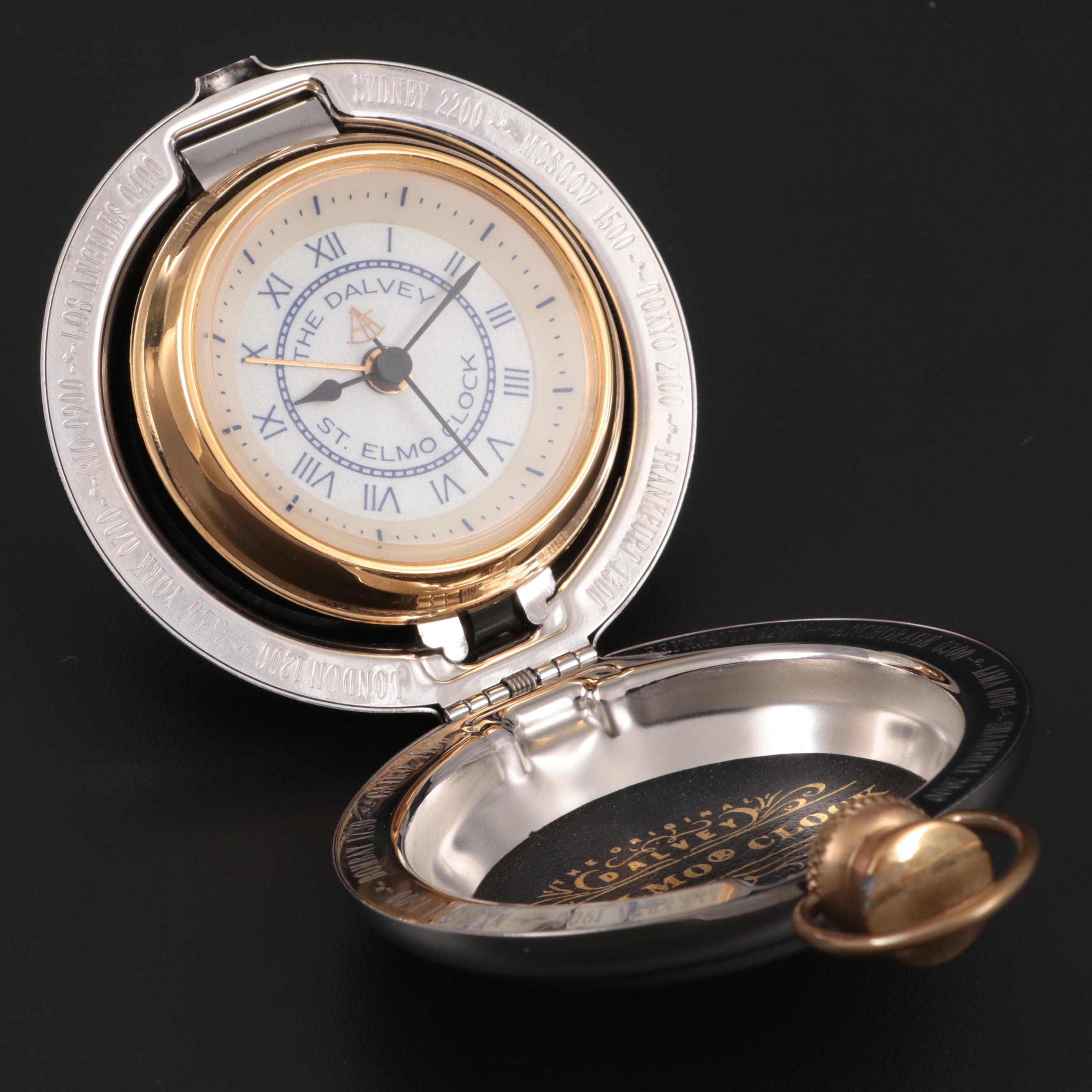 Grants of Dalvey "St. Elmo" Travel Alarm Clock, Late 20th Century