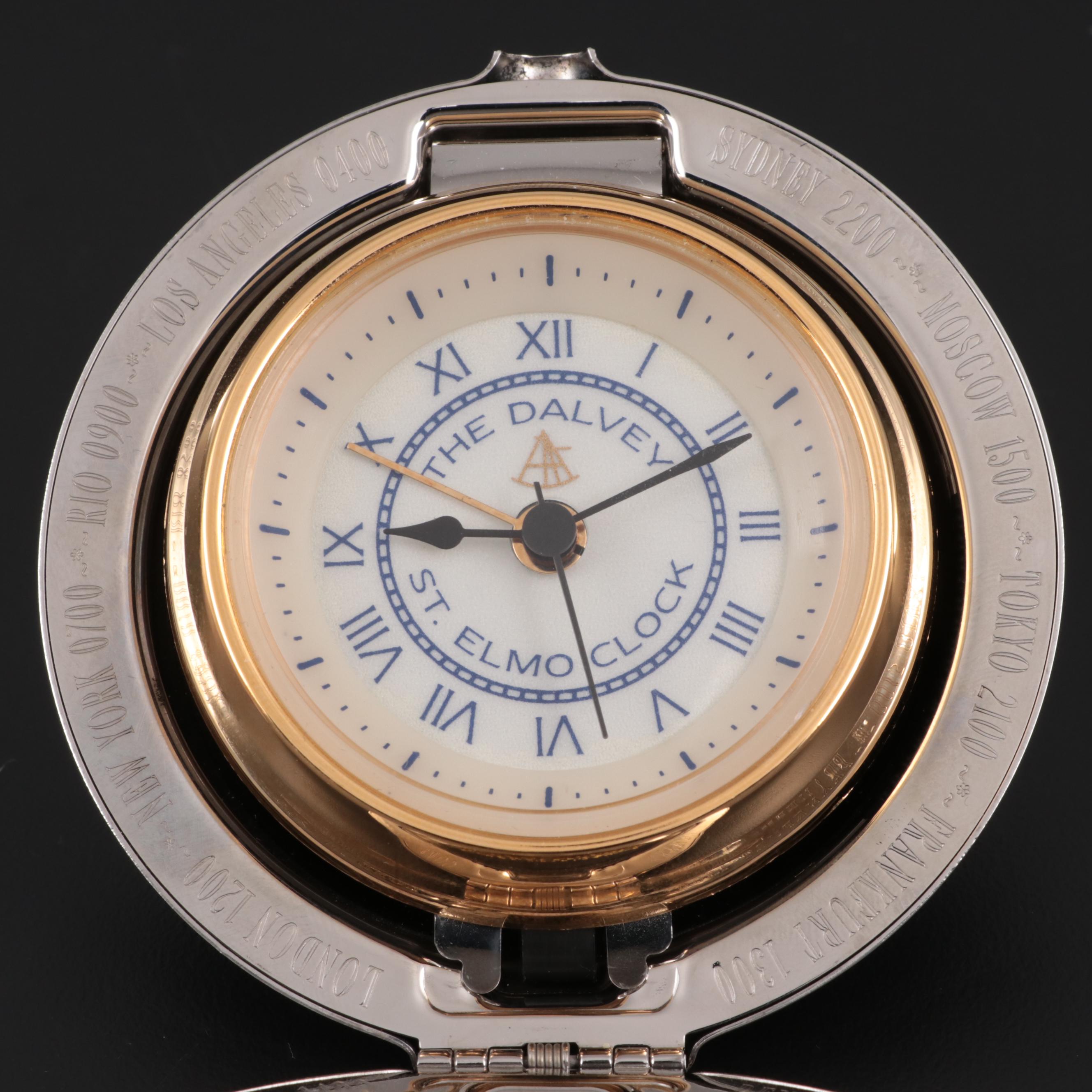 Grants of Dalvey "St. Elmo" Travel Alarm Clock, Late 20th Century