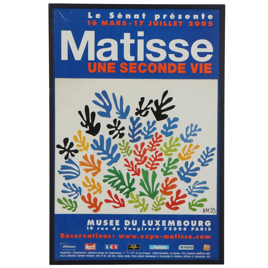 Musée du Luxembourg "Matisse Une Seconde Vie" Exhibition Poster, 2005