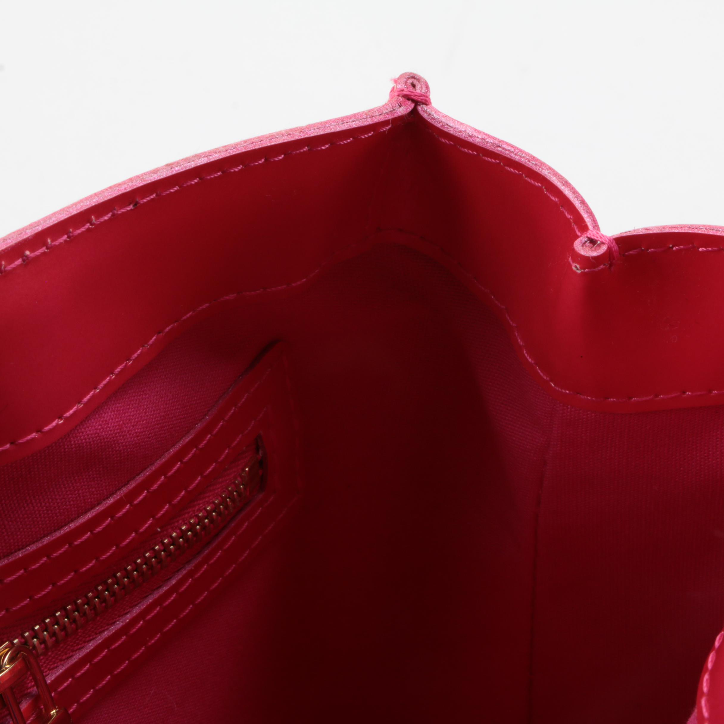 Louis Vuitton Wilshire PM Bag in Rose Pop Monogram Vernis