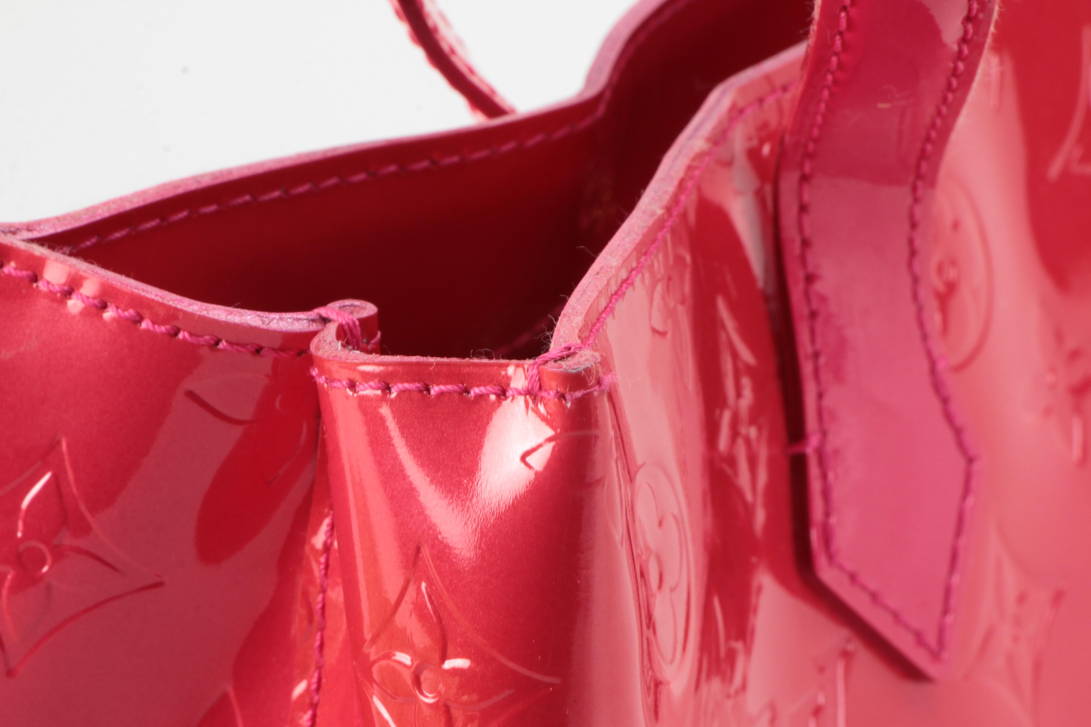 Louis Vuitton Wilshire PM Bag in Rose Pop Monogram Vernis