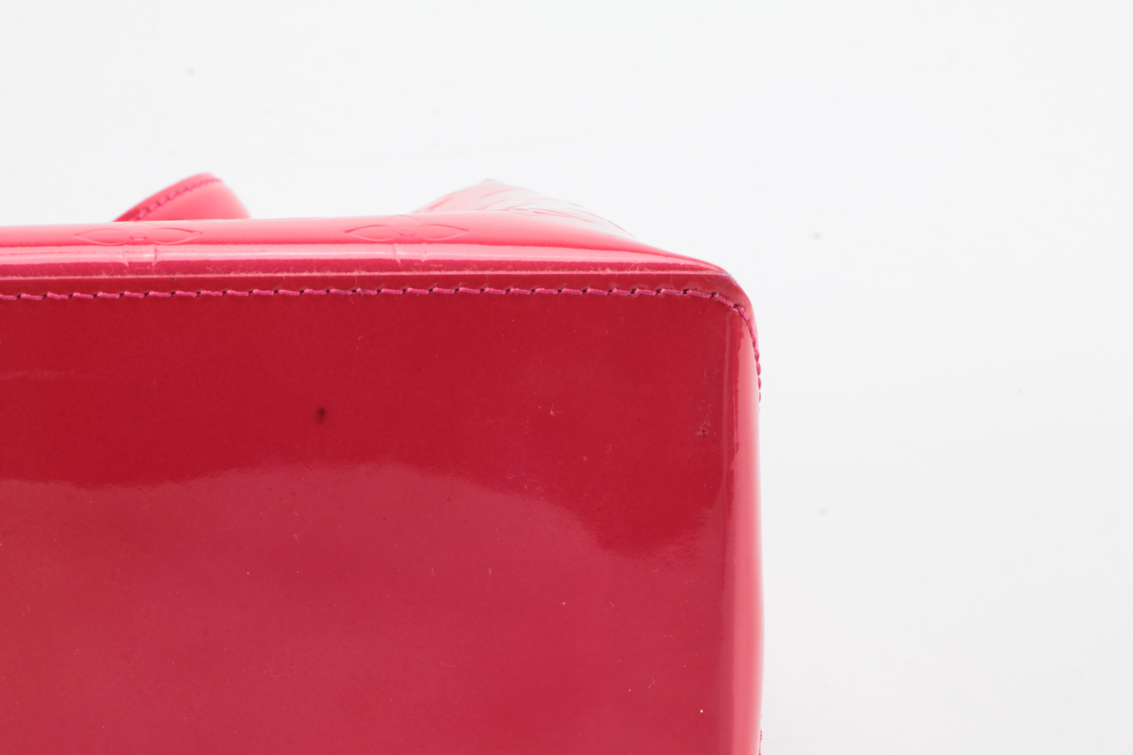 Louis Vuitton Wilshire PM Bag in Rose Pop Monogram Vernis