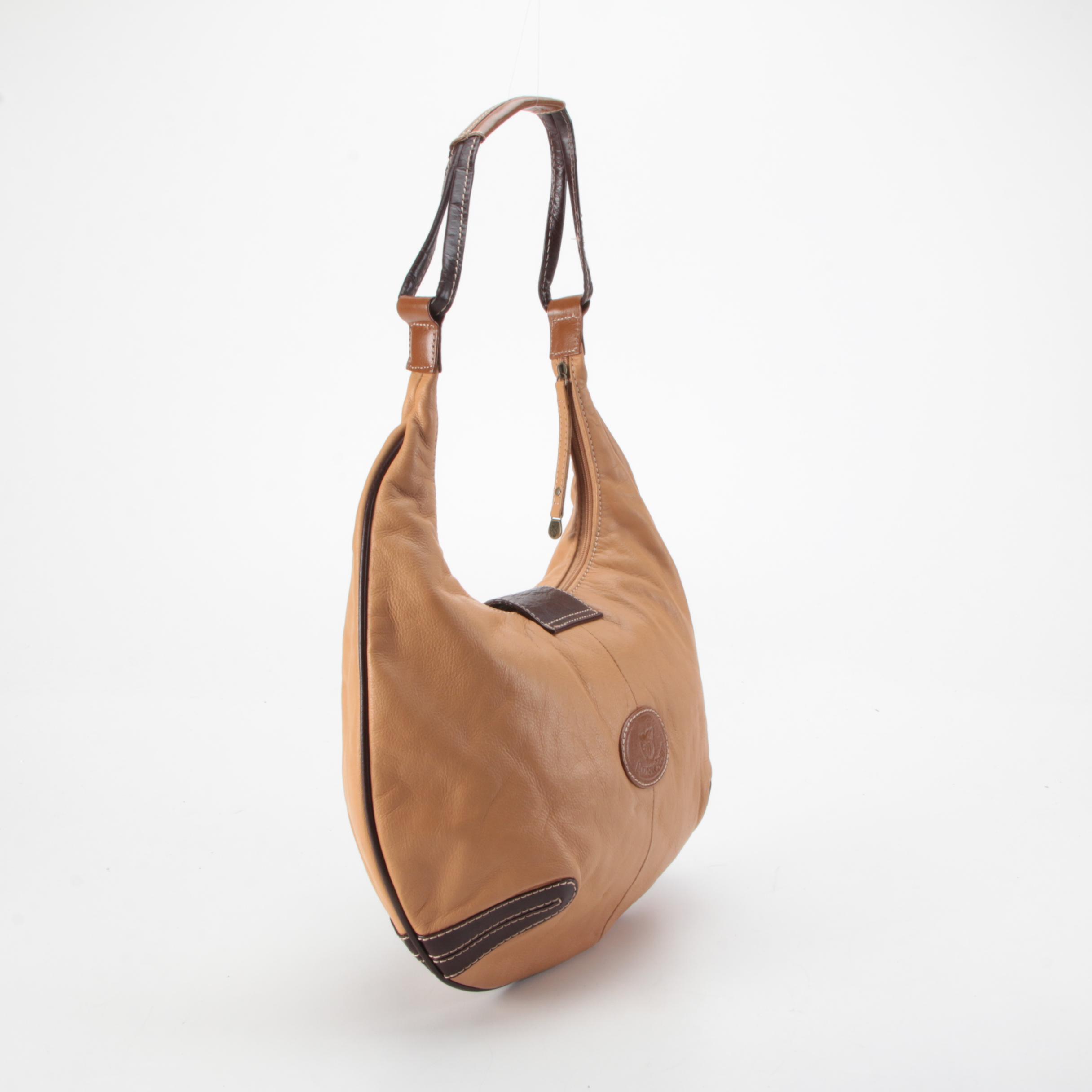 Allison Scott for Stone Mountain Tricolor Leather Hobo Bag