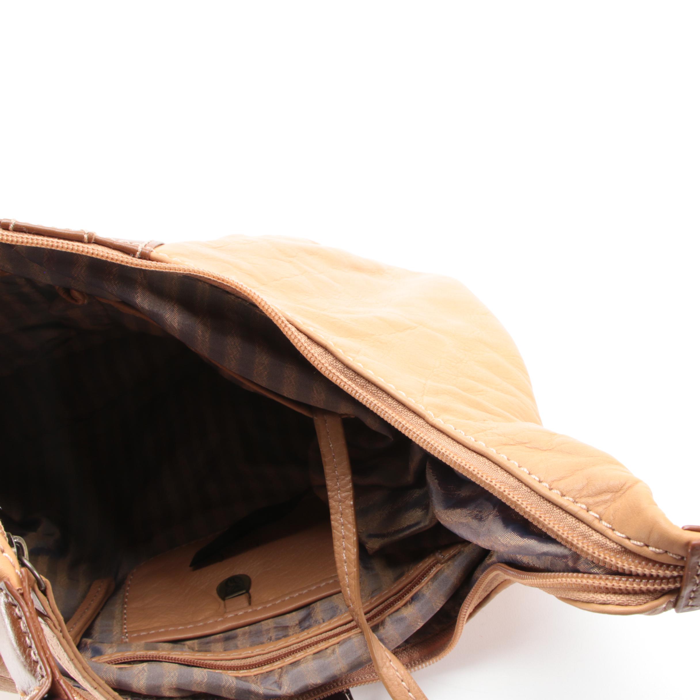 Allison Scott for Stone Mountain Tricolor Leather Hobo Bag