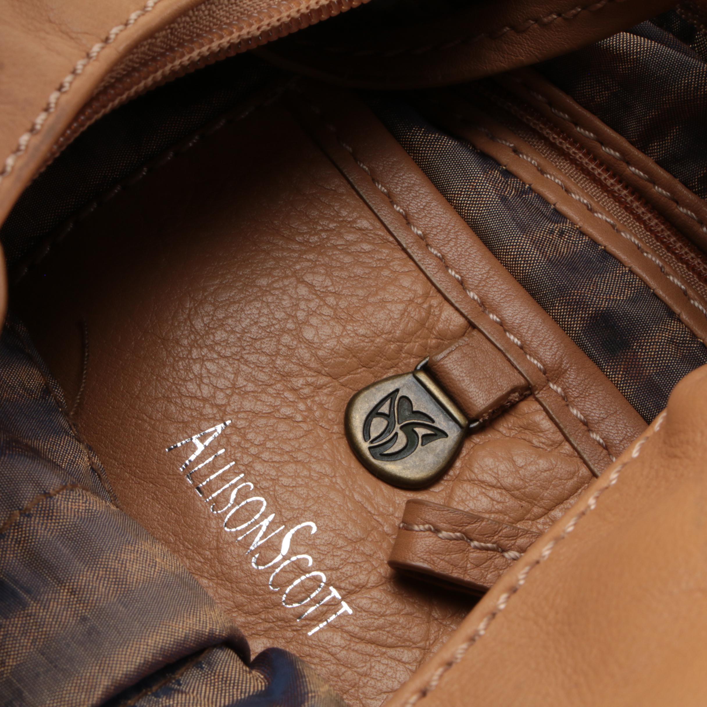 Allison Scott for Stone Mountain Tricolor Leather Hobo Bag