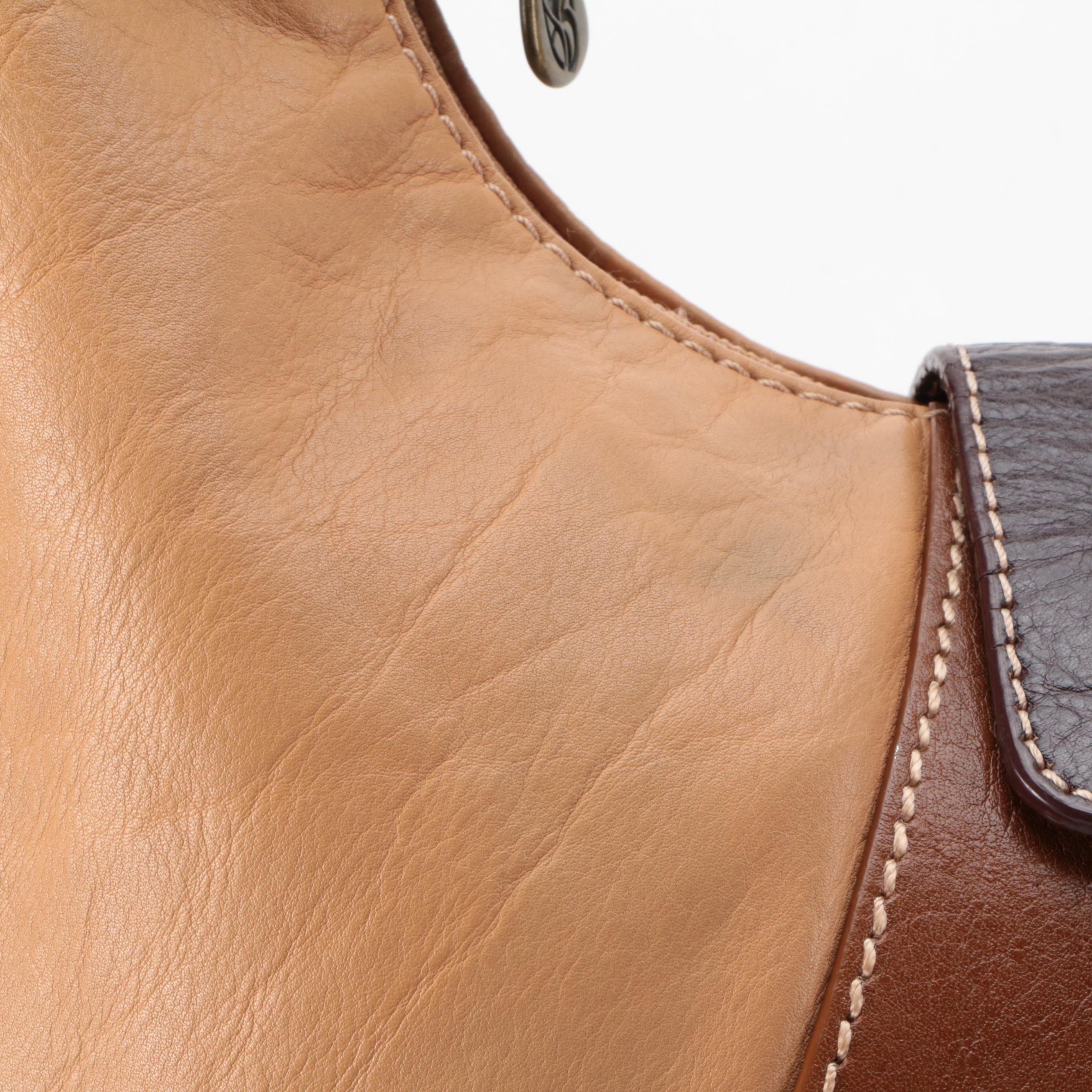 Allison Scott for Stone Mountain Tricolor Leather Hobo Bag