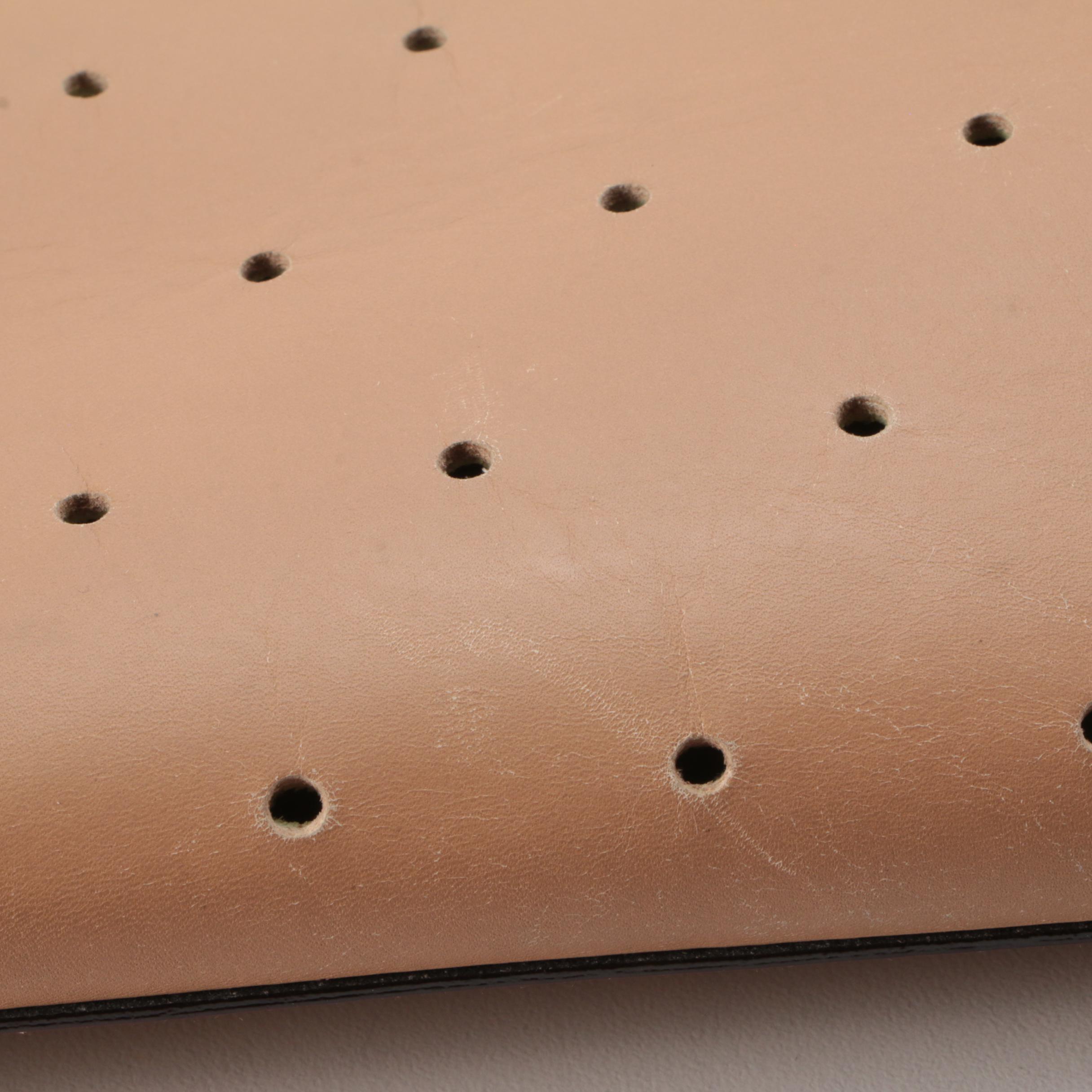 Bally Neisse Two-Tone Perforated Leather Tote Bag