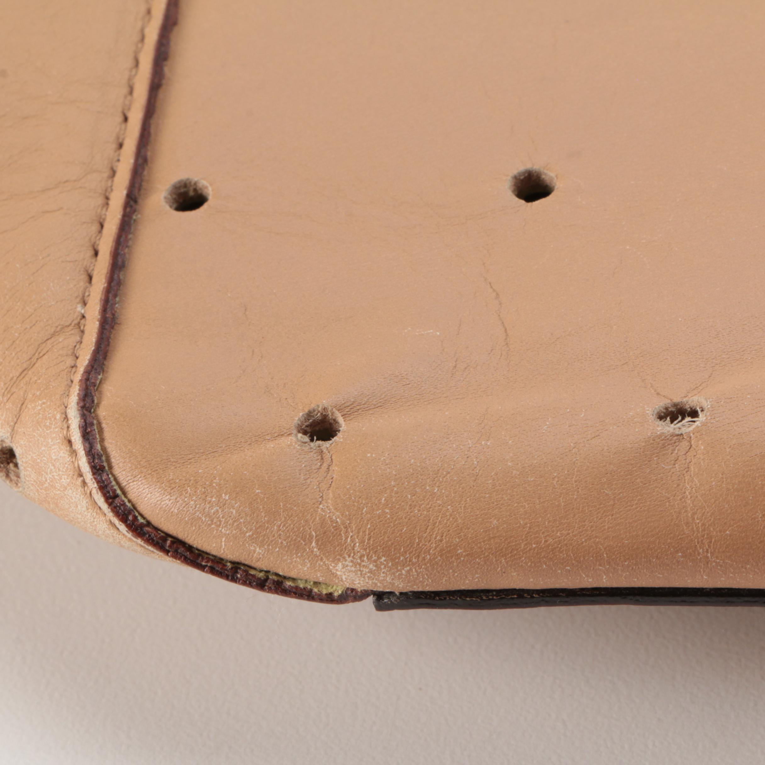 Bally Neisse Two-Tone Perforated Leather Tote Bag