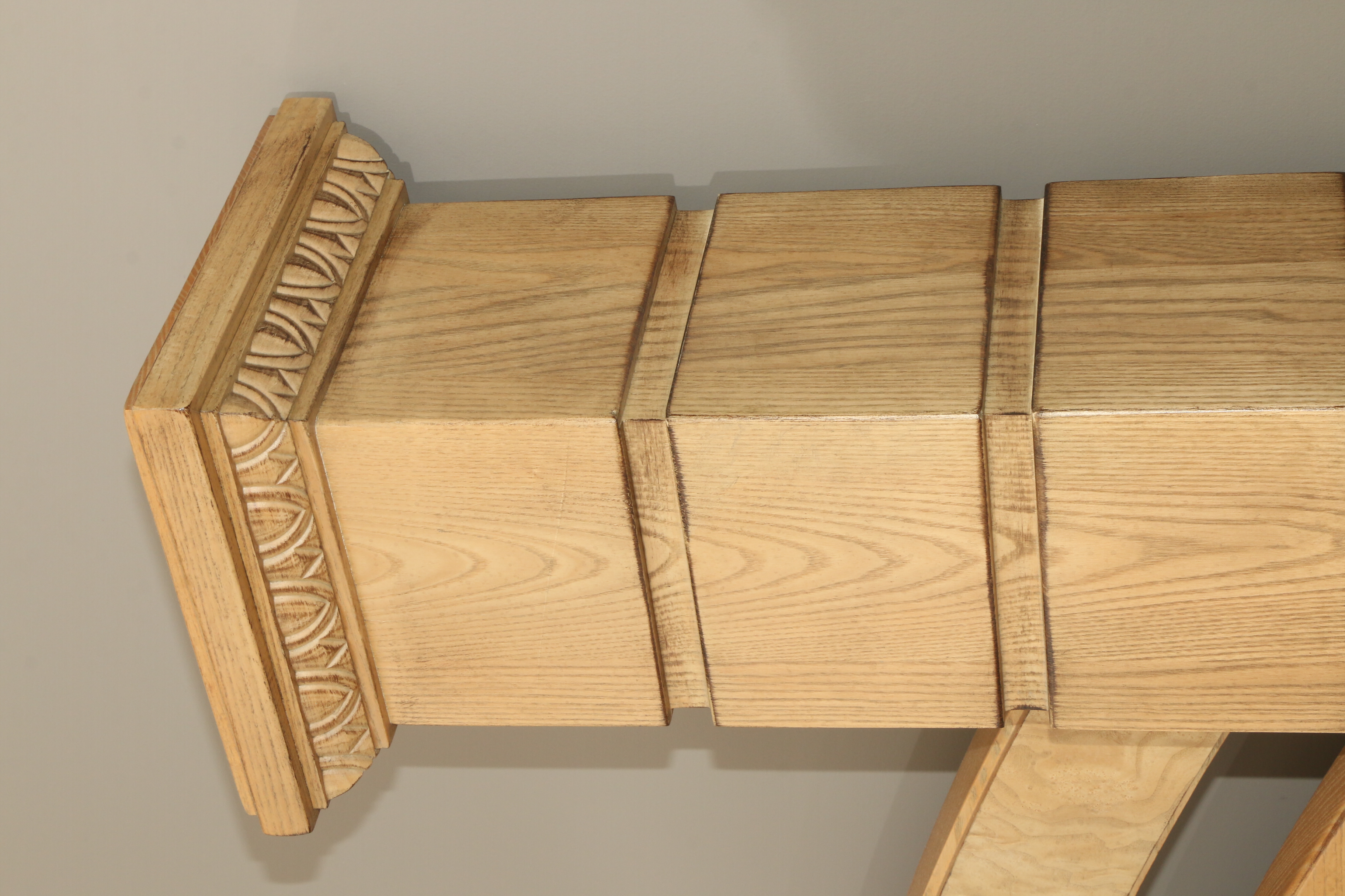 Drexel-Heritage "Insignia" Ash and Burl Wood King Size Bed with Bedding