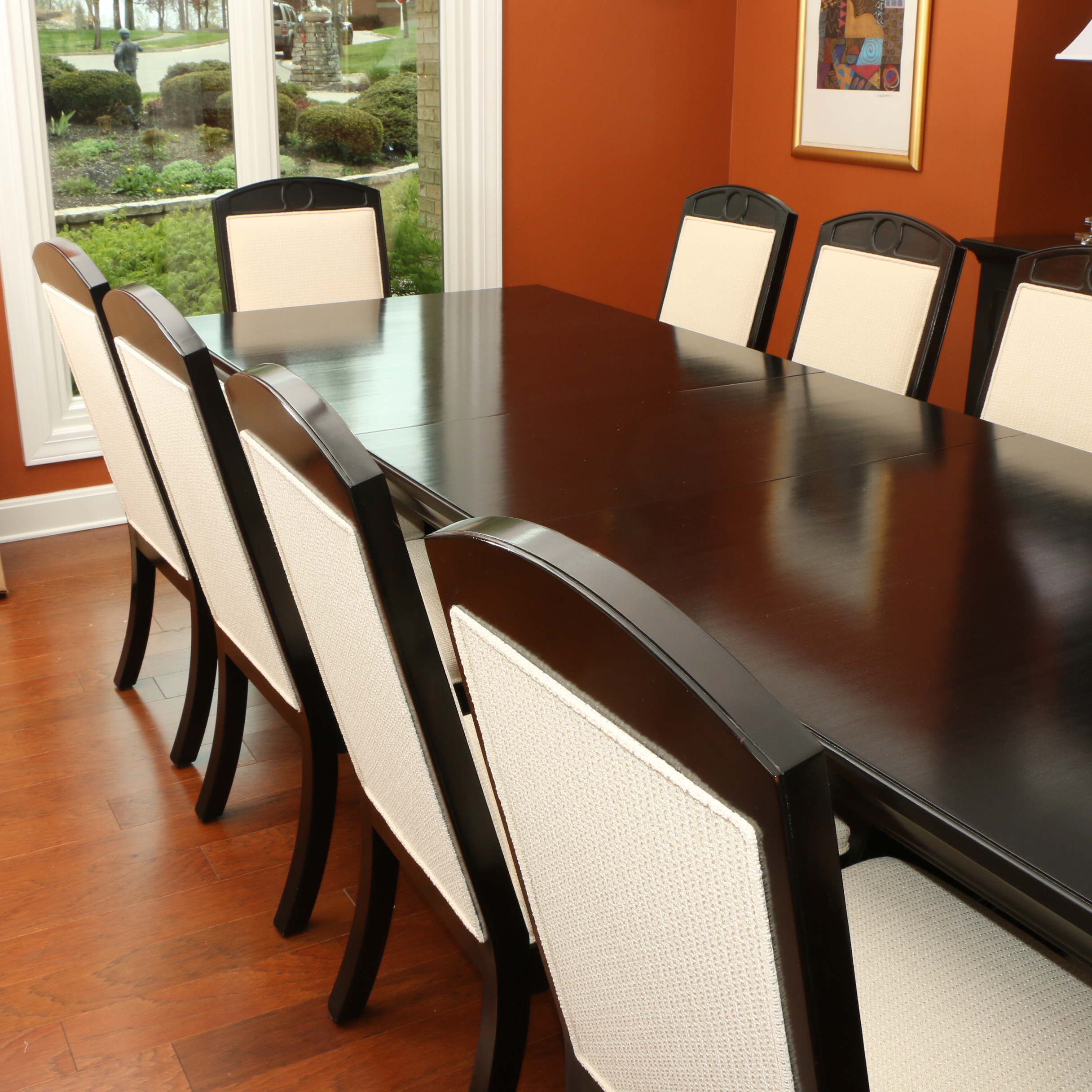 Drexel-Heritage Postobello "Ponte" Black Dining Table and Chairs