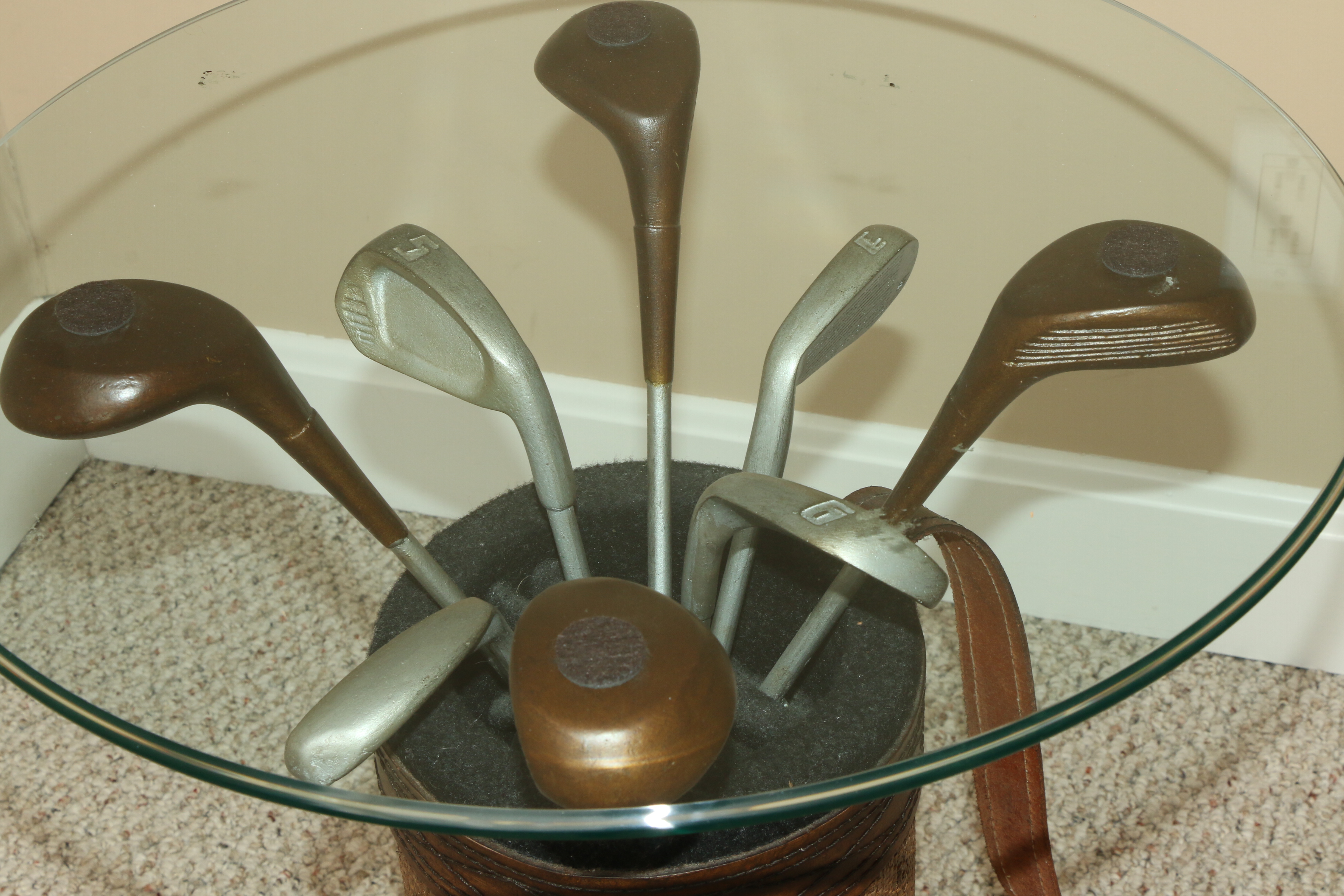 Golf Bag and Golf Club Accent Tables